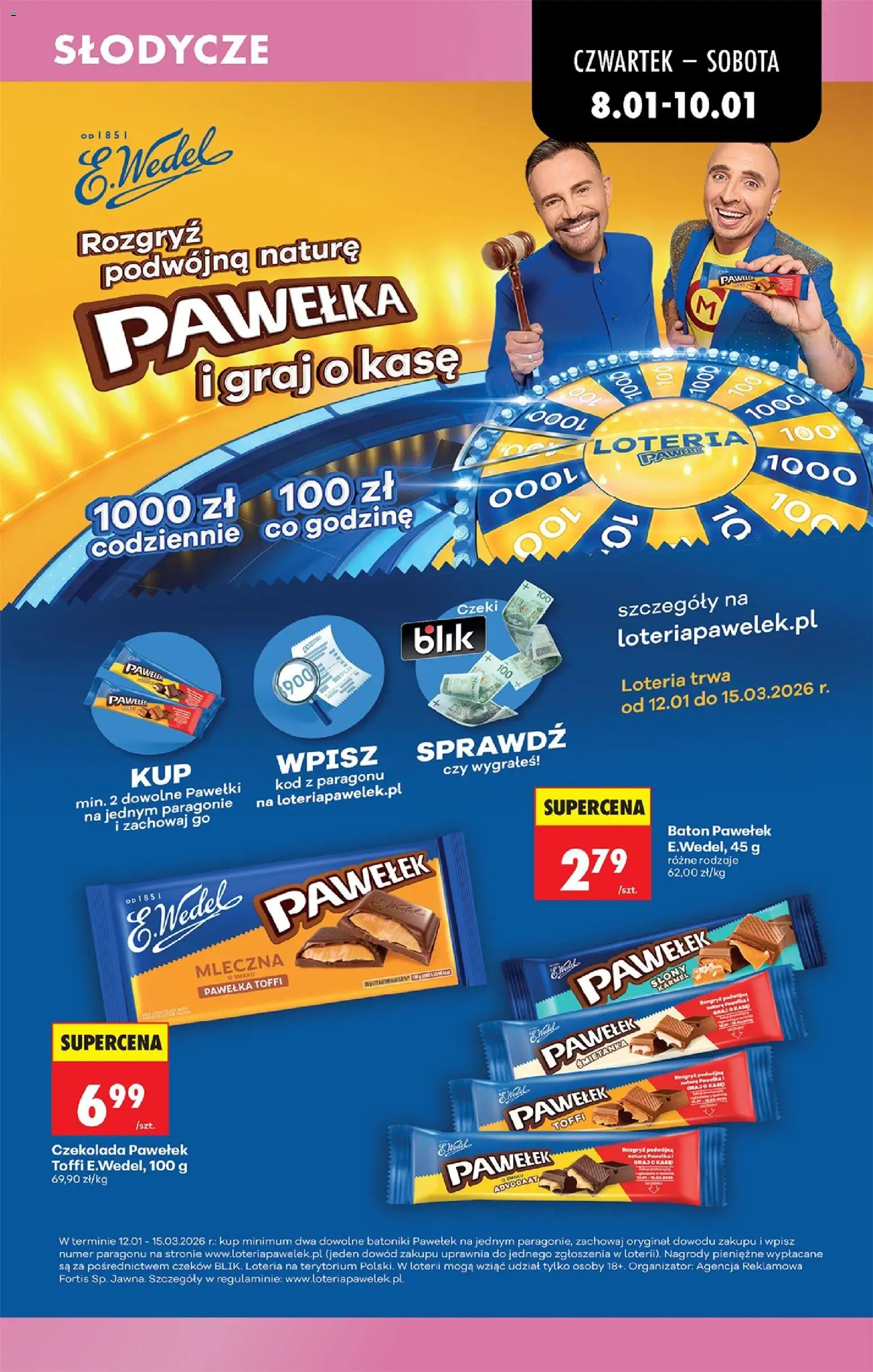 Biedronka gazetka - Oferta w tym tygodniu od 08.01.2026 | Strona: 57 | Produkty: Słodycze, Baton, Czekolada