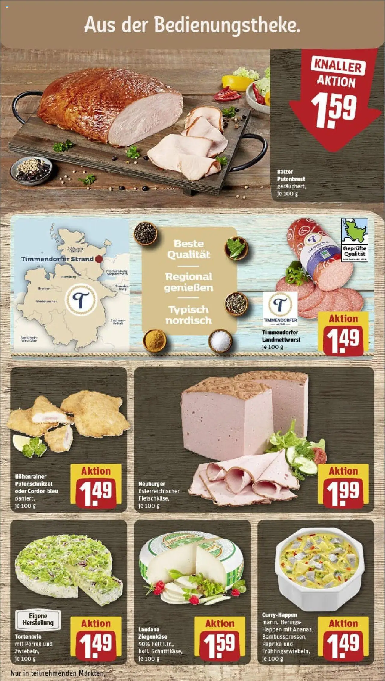 Rewe prospekt Wendeburg	 - gültig ab dem 13.07.2025 | Seite: 11 | Produkte: Ziegenkäse, Paprika, Putenschnitzel