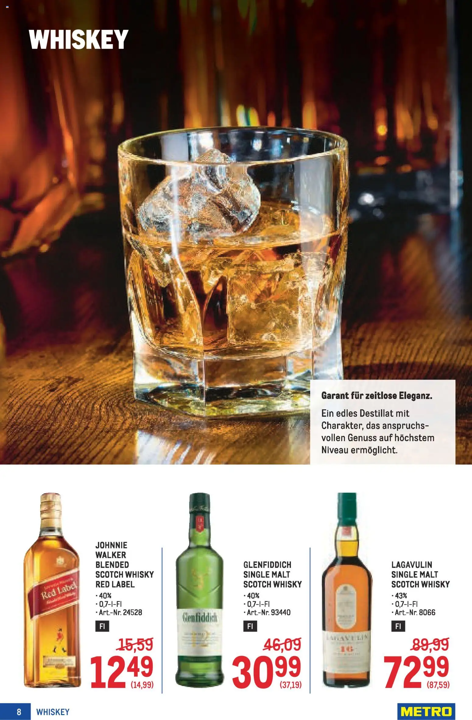 Metro  Wein und Spirituosen Spezial gültig ab 22.01.2026 | Seite: 8 | Produkte: Whiskey