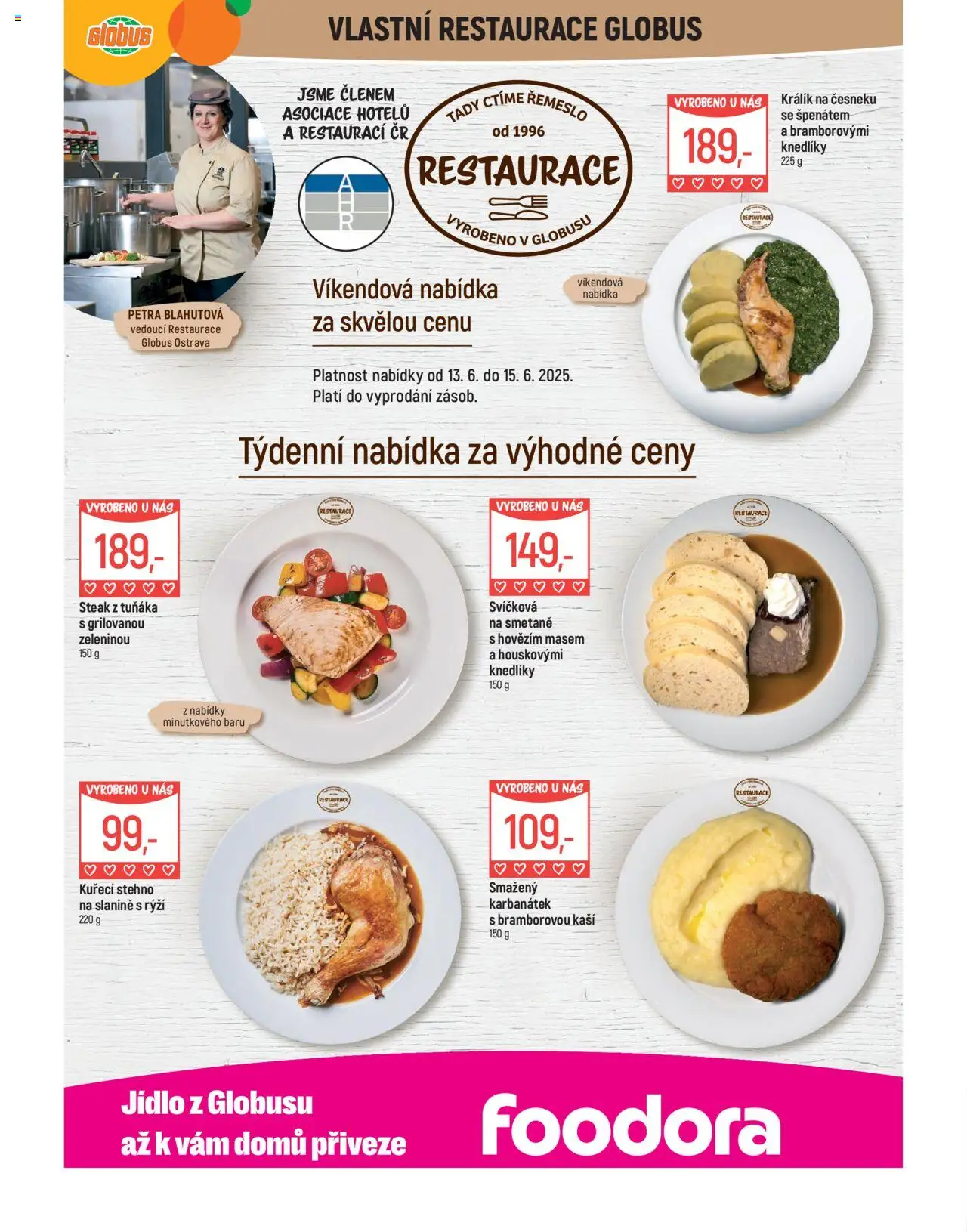 Globus leták - Ostrava od 11.06.2025 | Strana: 9 | Produkty: Králík, Globus, Steak, Rýži