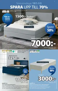 JYSK - erbjudanden - Förhandsvisning av reklamblad från butik JYSK aktuell från 19.01.2026 | Sida: 5 | Produkter: Bäddmadrass, Resårmadrass, Sänggavel