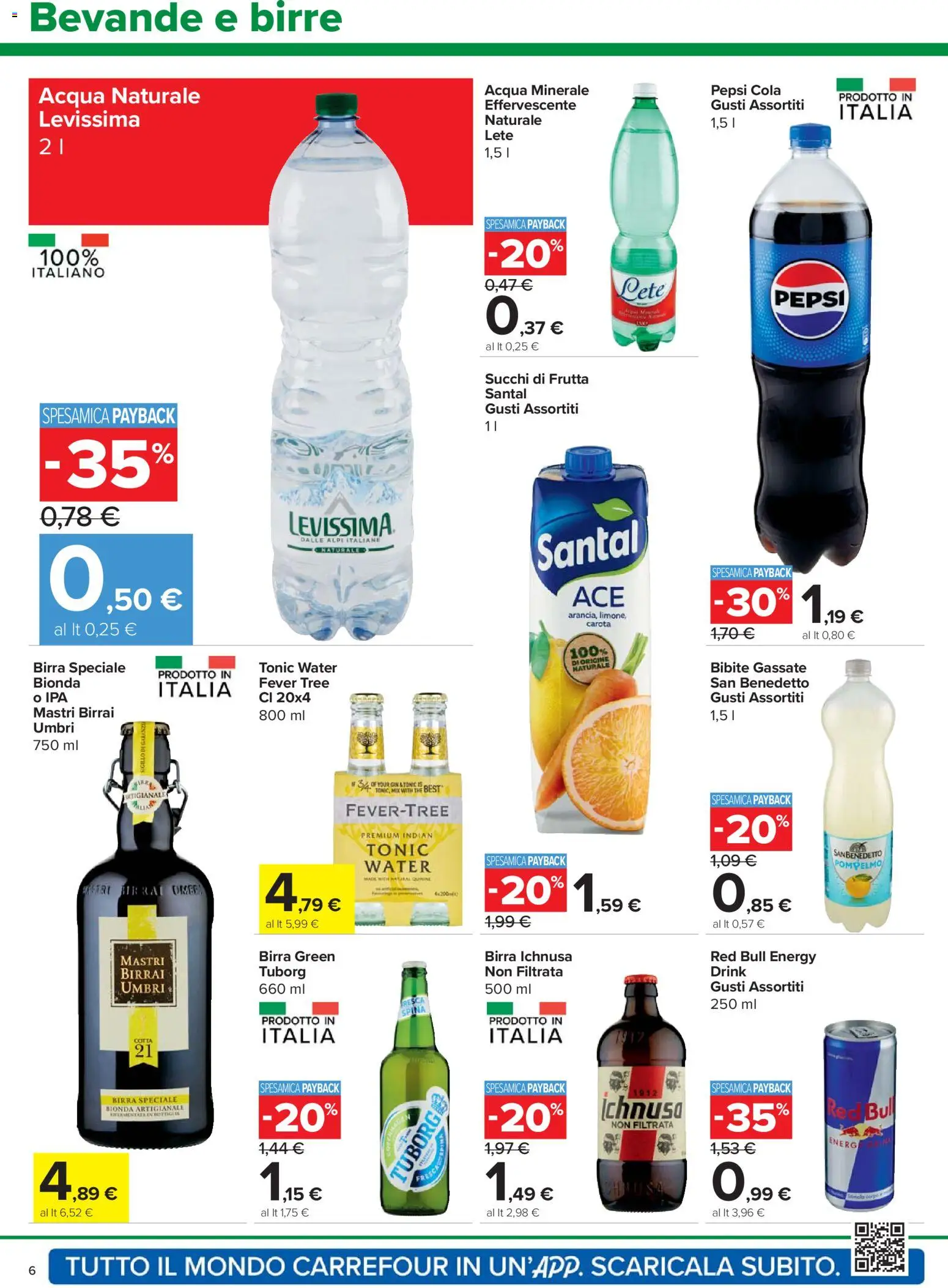Volantino Carrefour del 27.12.2025 | Pagina: 6 | Prodotti: Pompelmo, Acqua, Frutta, Pepsi
