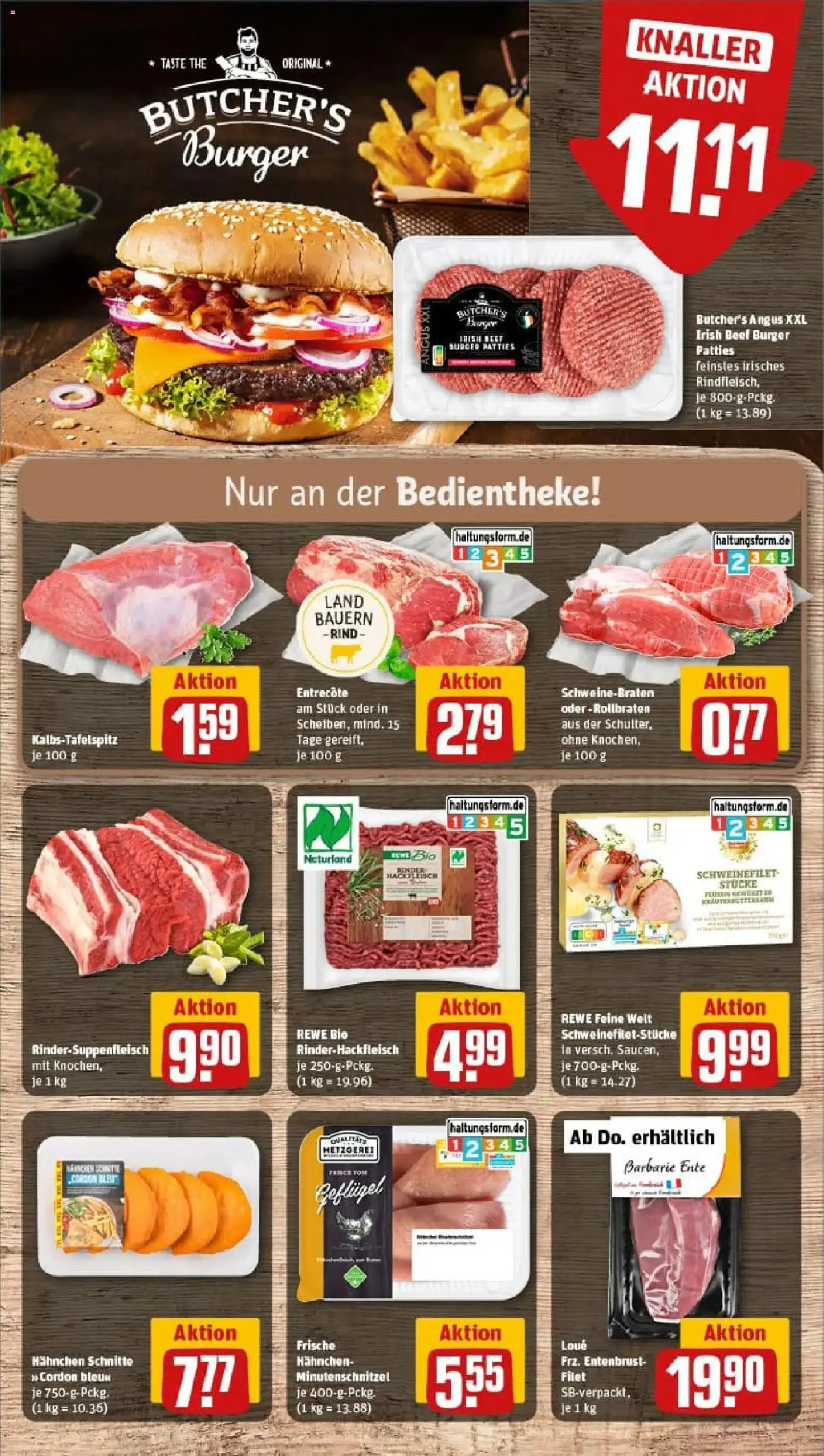 Rewe prospekt Fellbach	 – gültig ab 17.11.2025 | Seite: 10 | Produkte: Hahnchen, Entrecote, Steak, Ente