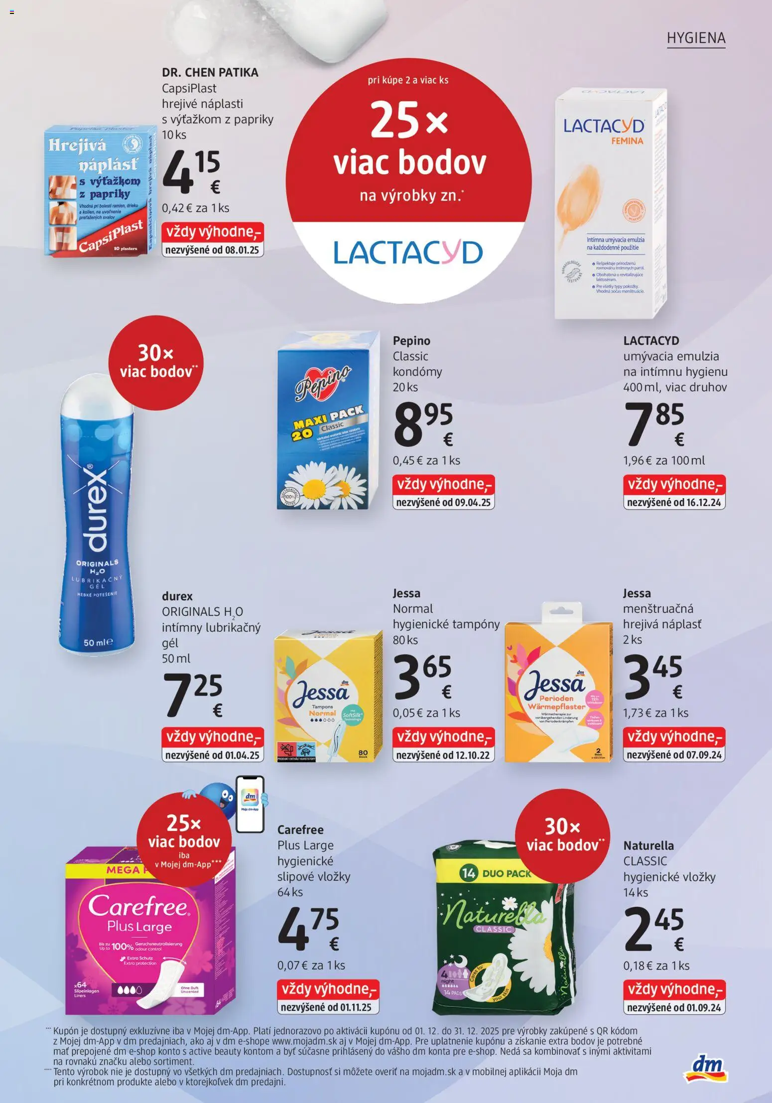 Nové dm drogerie akcie – leták je platný od 01.12.2025 | Strana: 27 | Produkty: Lactacyd