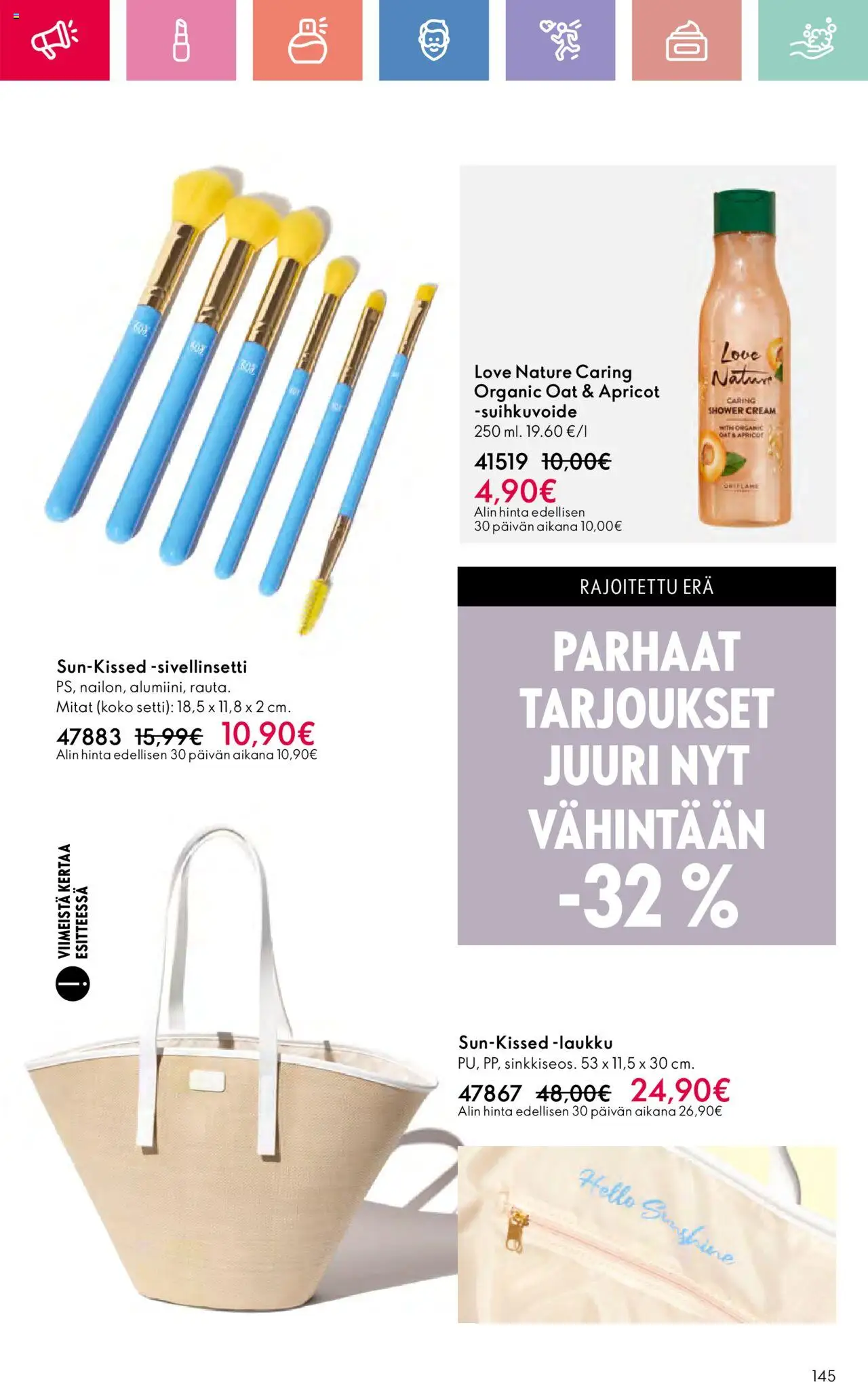  | Sivu: 145 | Tuotteet: Laukku, Suihkuvoide