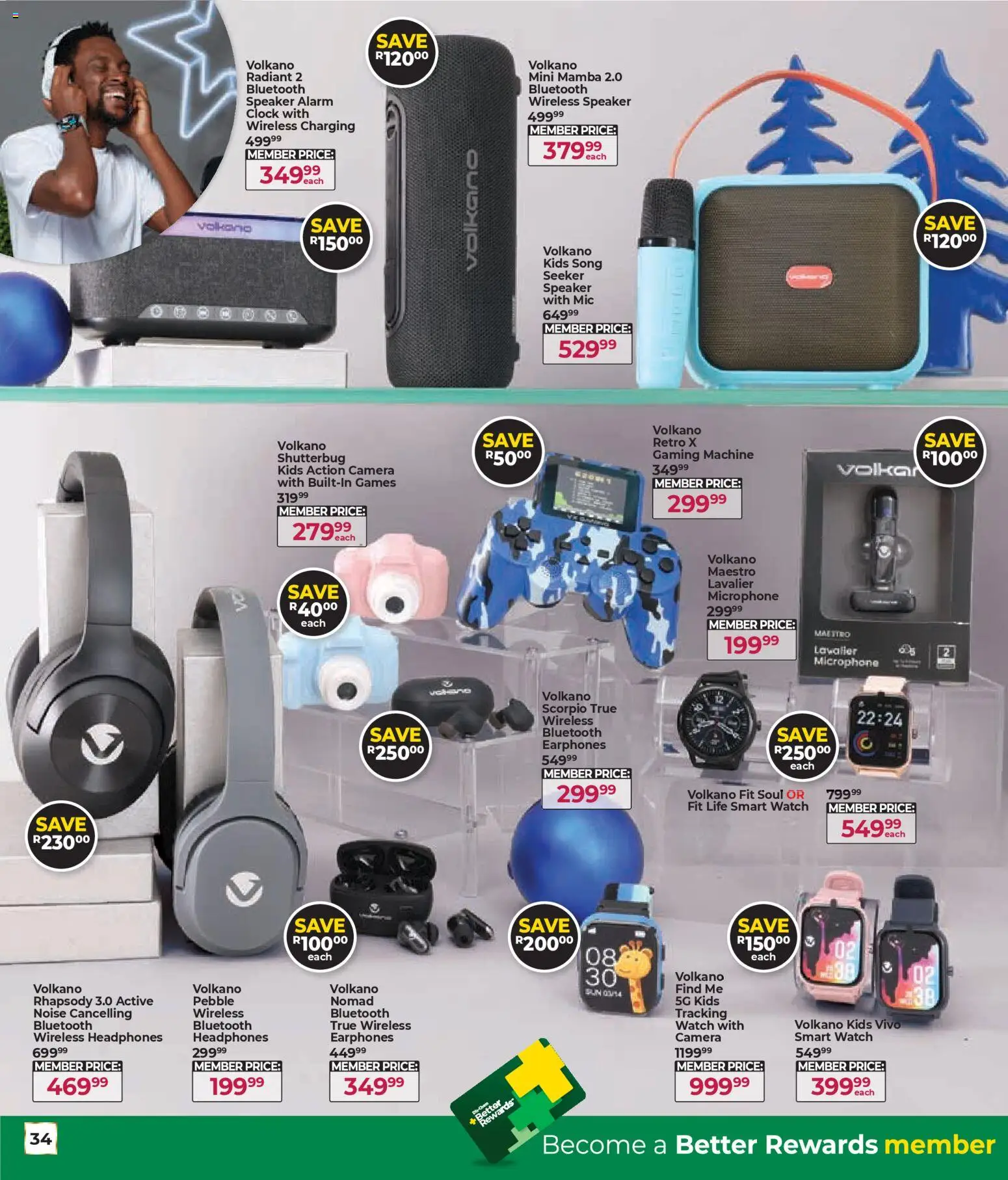 New Dis-Chem catalogue – valid from 29.10.2025 | Page: 34 | Products: Earphones, Camera, Games, Speaker