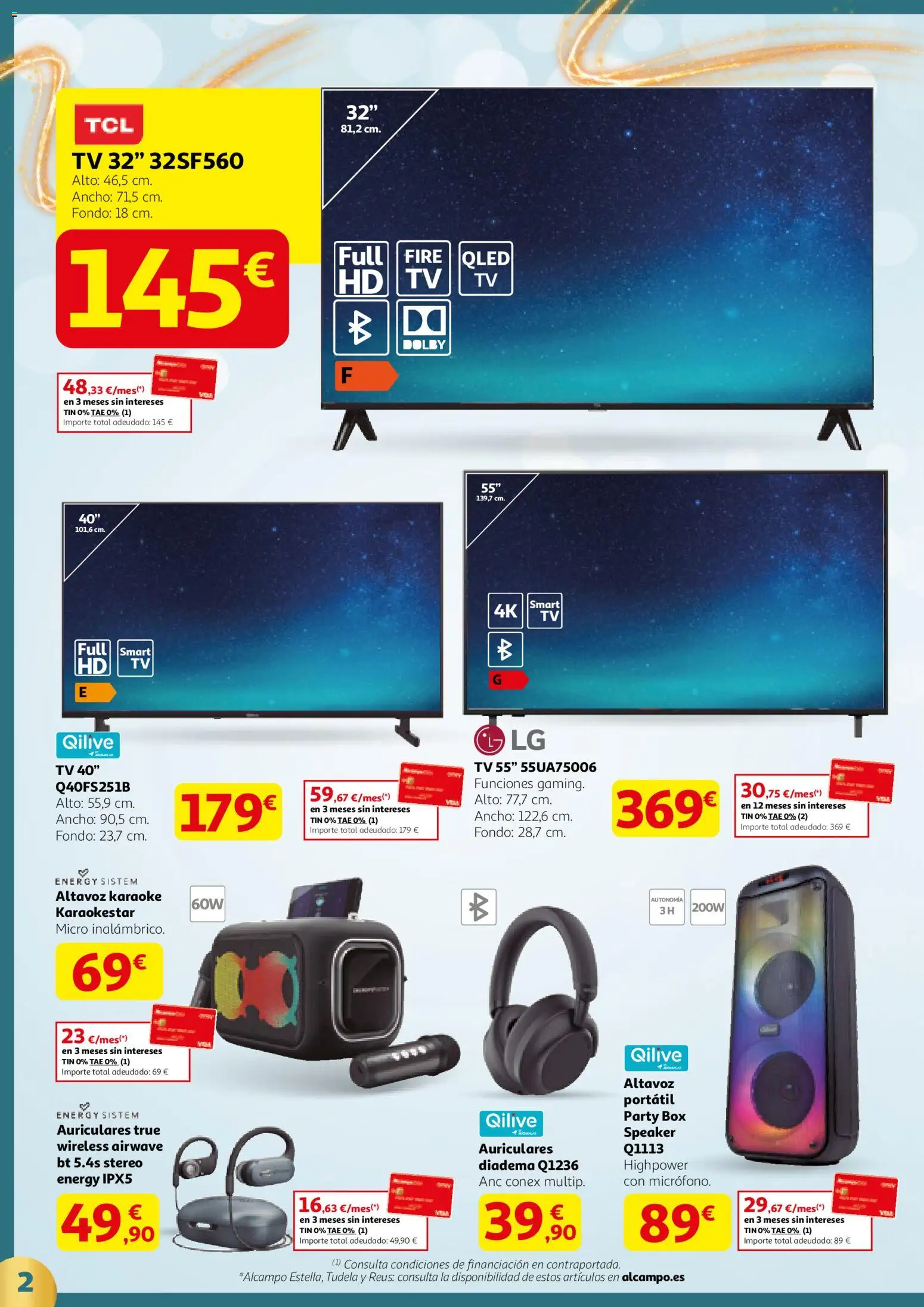 Alcampo -  Regalos 2 SST catalan │ válido desde el 18.12.2025 | Página: 2 | Productos: Auriculares, Altavoz