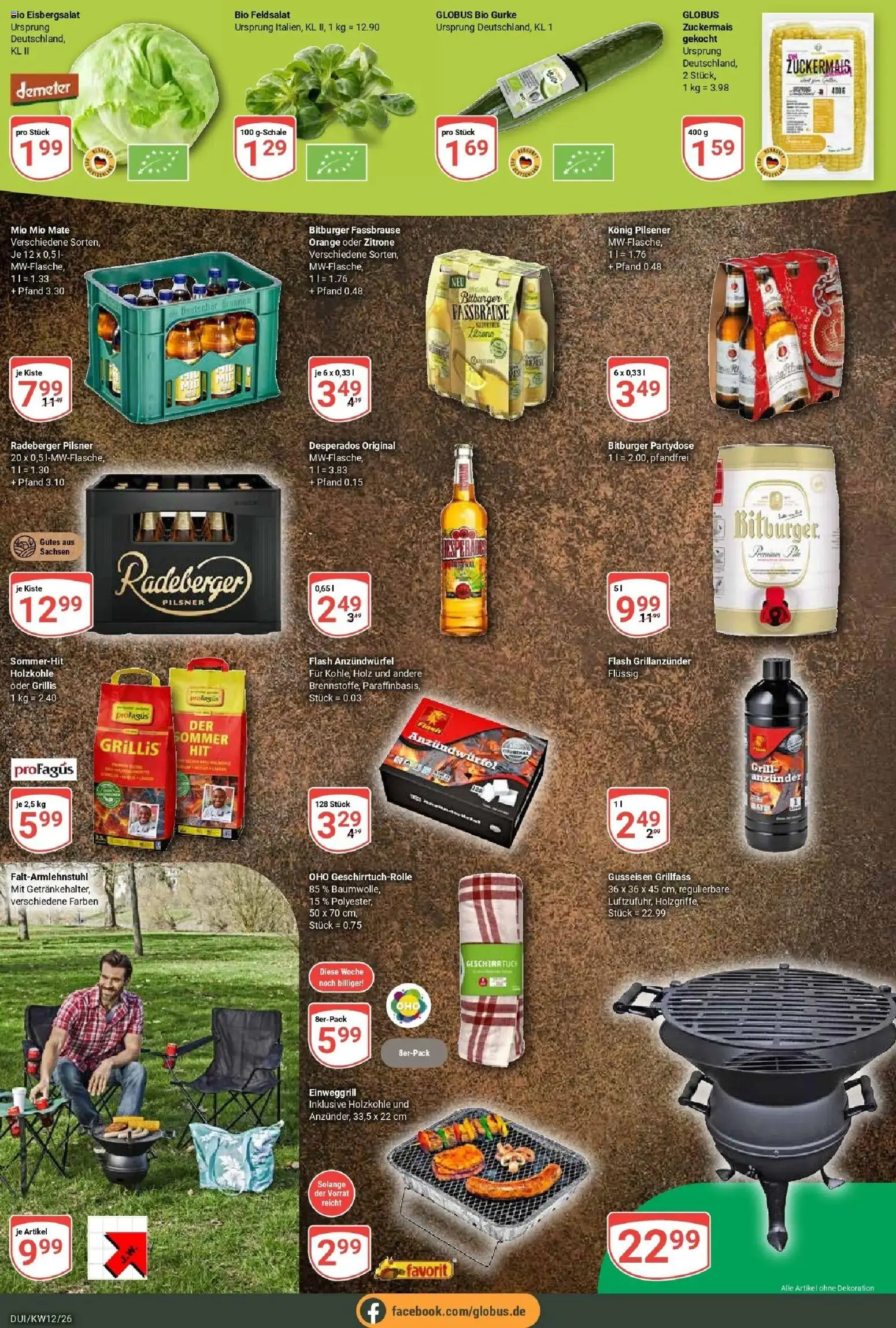 Globus prospekt Duisburg	 – gültig ab 15.03.2026 | Seite: 17 | Produkte: Bitburger, Eisbergsalat, Zitrone, Radeberger pilsner