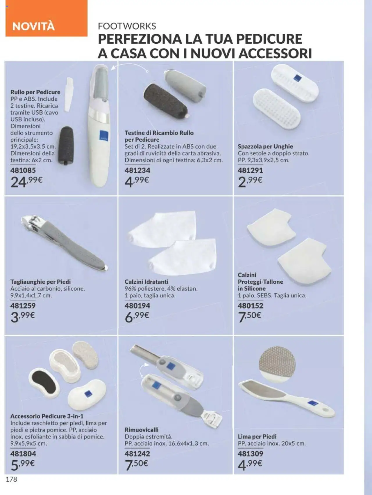 Volantino Avon del 01.09.2025 | Pagina: 178 | Prodotti: Spazzola, Calzini, Cavo, USB
