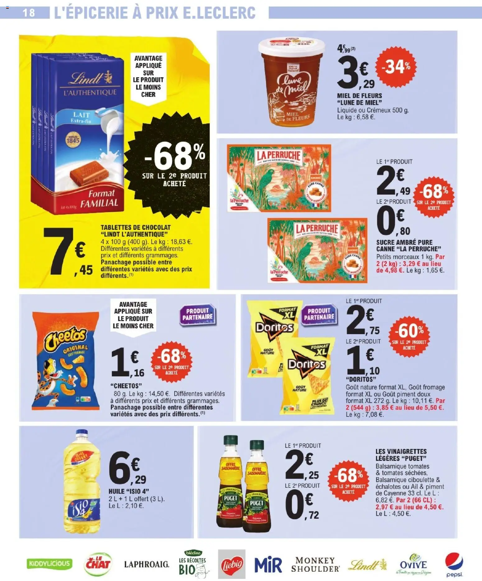 {H1} | Page: 18 | Produits: Sucre, Dressing, Lait, Lindt