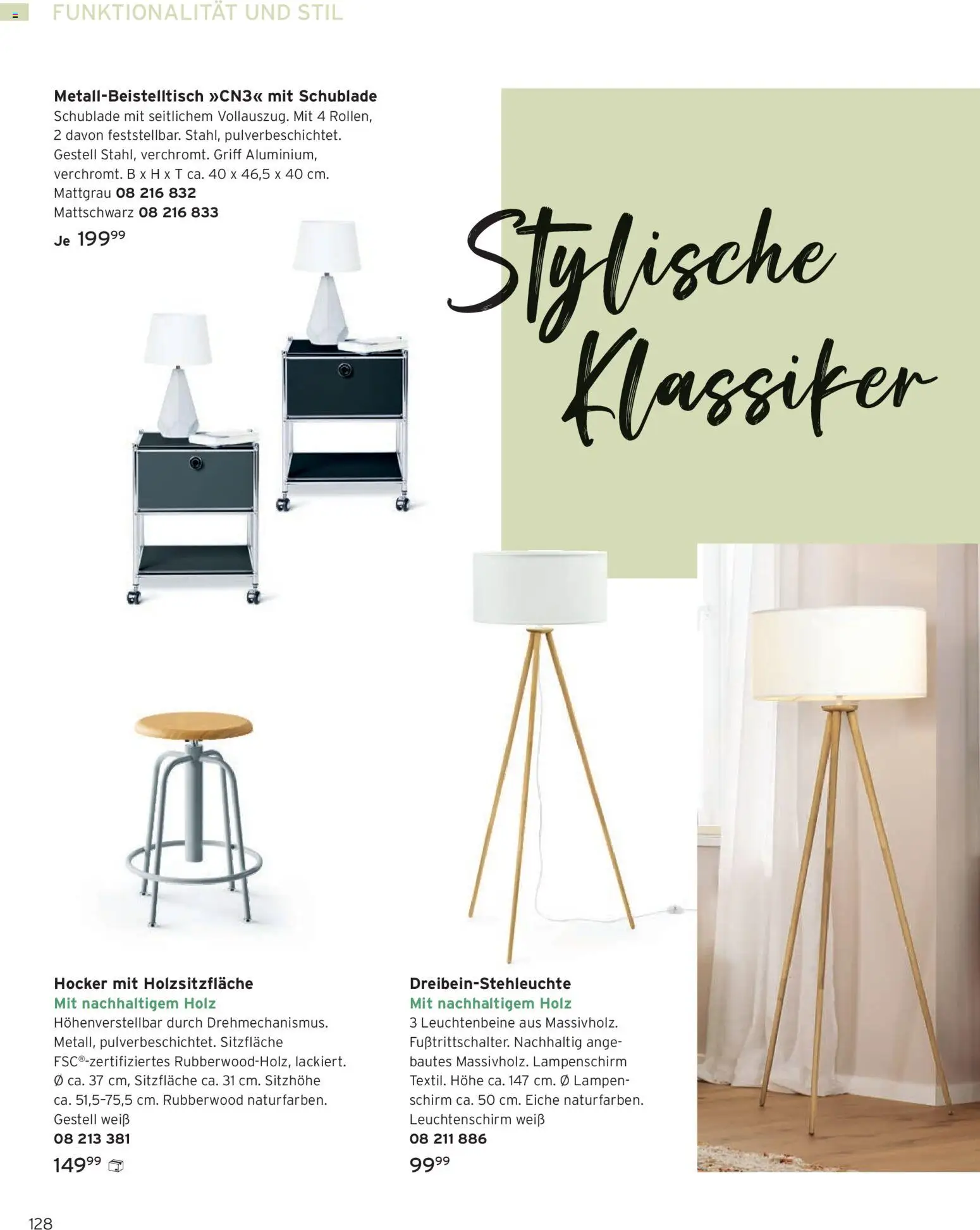 Prospekt Tchibo – gültig ab 01.01.2026 | Seite: 128 | Produkte: Hocker, Lampenschirm