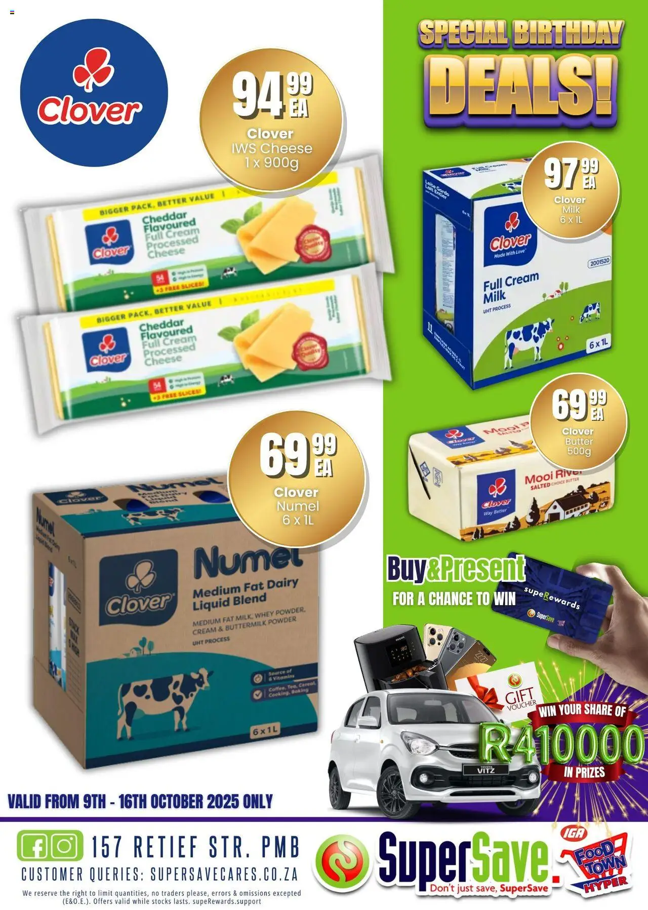New Super Save catalogue – valid from 09.10.2025 | Page: 13 | Products: Vitamins, Butter, Cheese, Powder