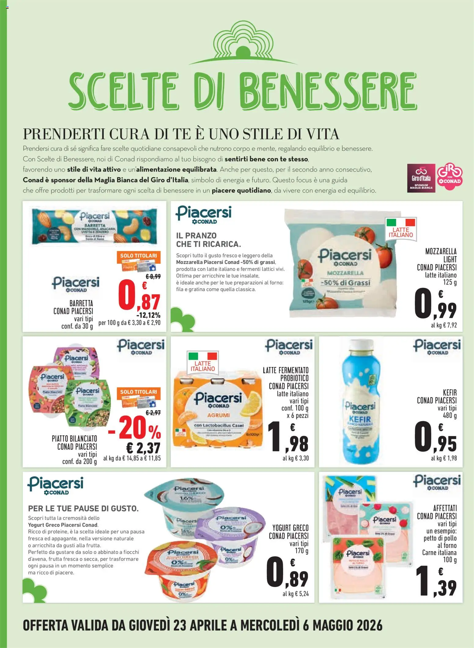 Volantino Conad del 23.04.2026 | Pagina: 12 | Prodotti: Petto di Pollo, Frutta, Agrumi, Forno
