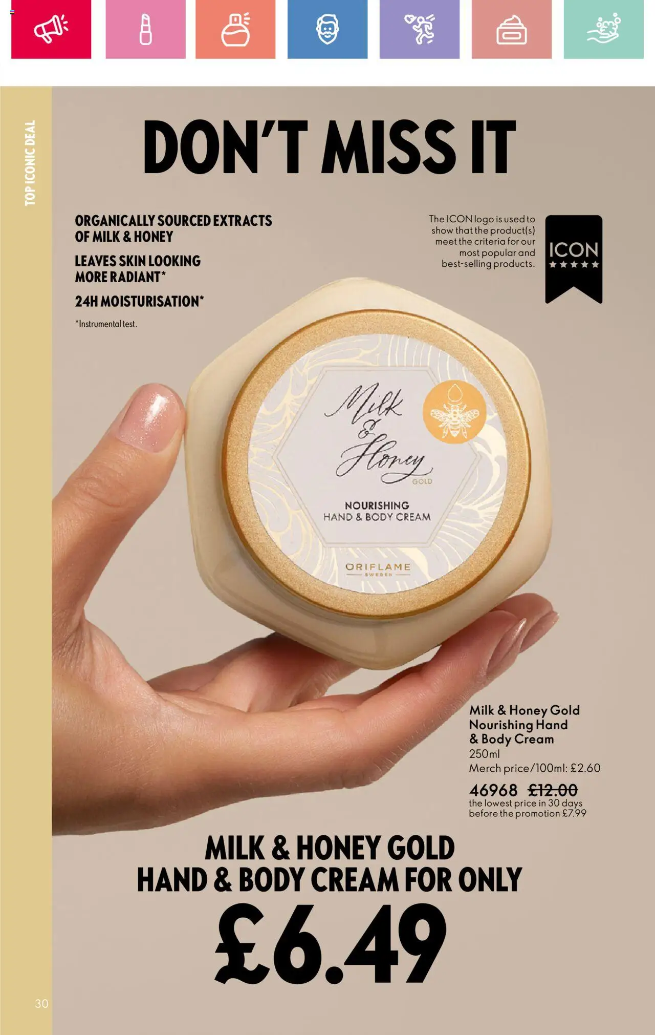  | Page: 30 | Products: Body cream, Milk, Cream, Honey