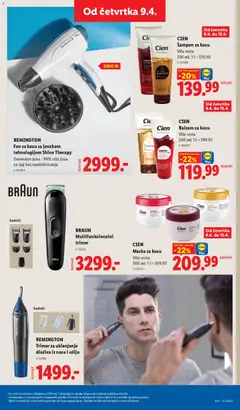 CIEN Šampon za kosu, Više vrsta 250 ml; 1 l = 559.96 - pregled Lidl kataloga - važi od 09.04.2026 | Strana: 87 | Proizvode: Cien, Balzam, Balzam za kosu, Trimer