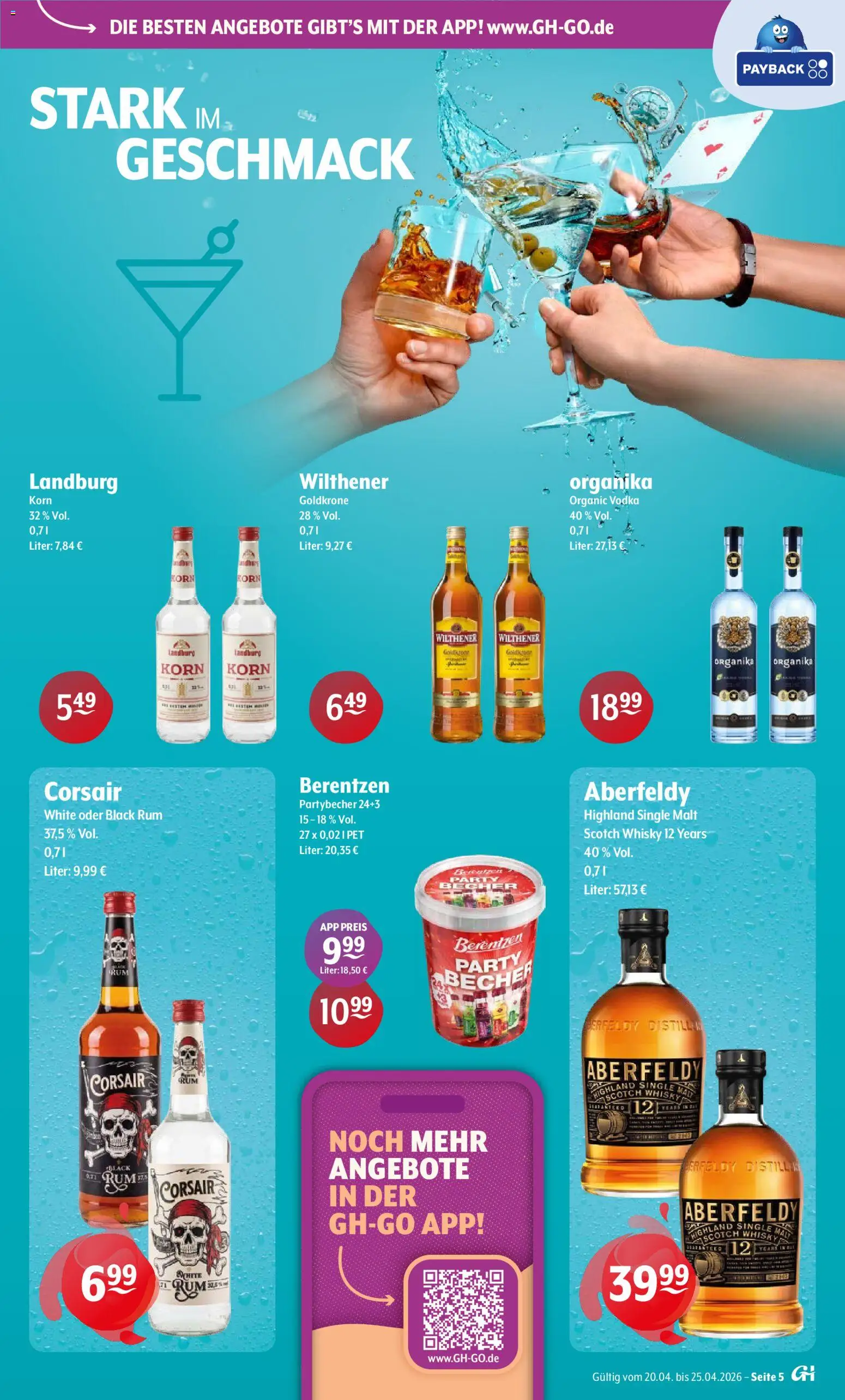 Getränke Hoffmann - Hamburg – gültig ab 20.04.2026 | Seite: 5 | Produkte: Wilthener, Rum, Vodka, Berentzen