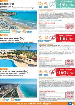 Anteprima del volantino Eurospin Viaggi Nord catalogo valido a partire dal 11.02.2026 | Pagina: 9 | Prodotti: Acqua, Vino, Piscina, Letto