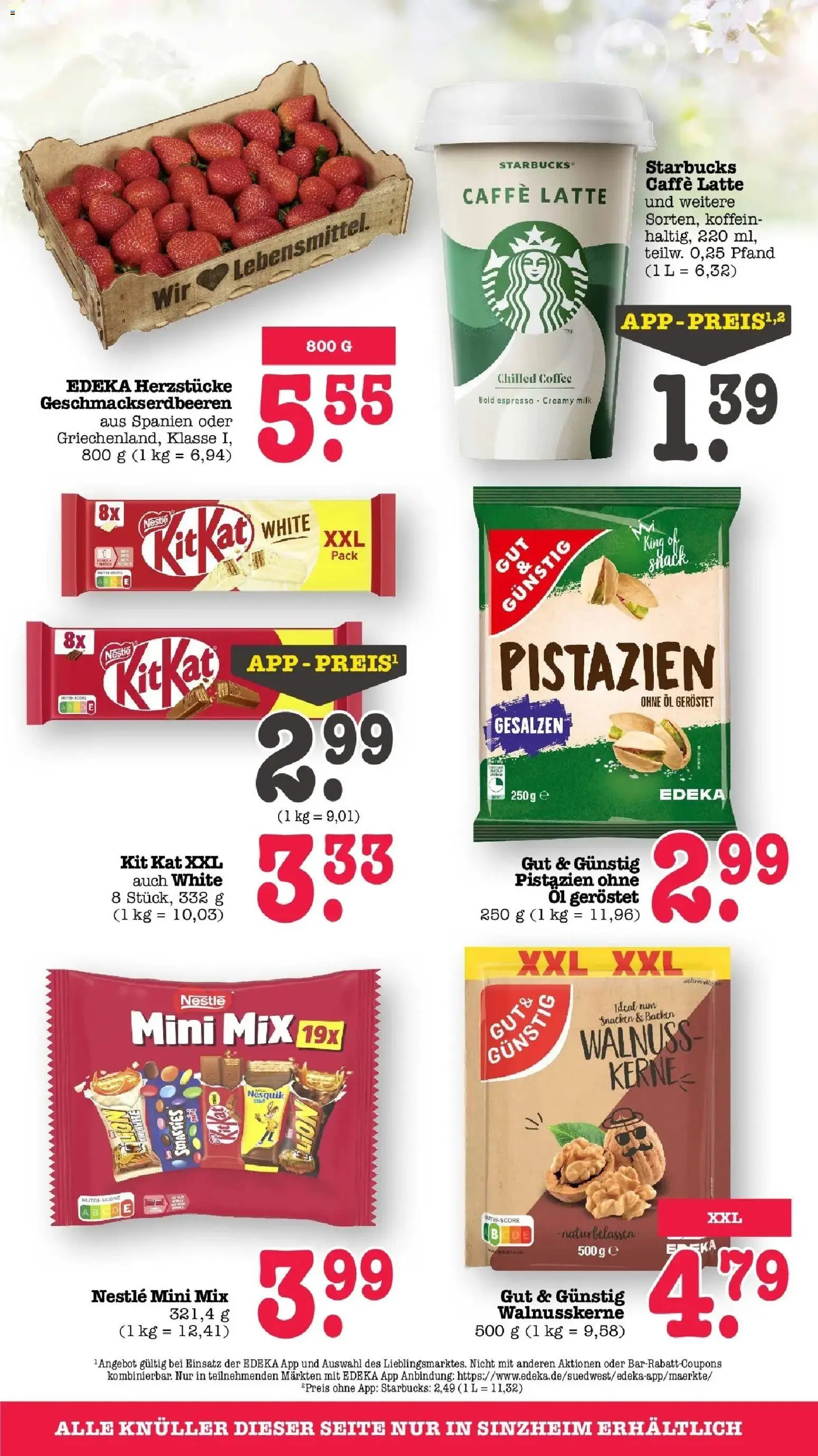 E center Prospekt Sinzheim	 – gültig ab 23.03.2026 | Seite: 62 | Produkte: Nesquik, Öl, Starbucks, Pistazien