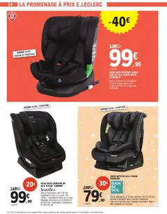 E.Leclerc - Prévisualisation de E.Leclerc Spécial bébé valide à partir de 07.04.2026 | Page: 30 | Produits: Ceinture, Siège auto