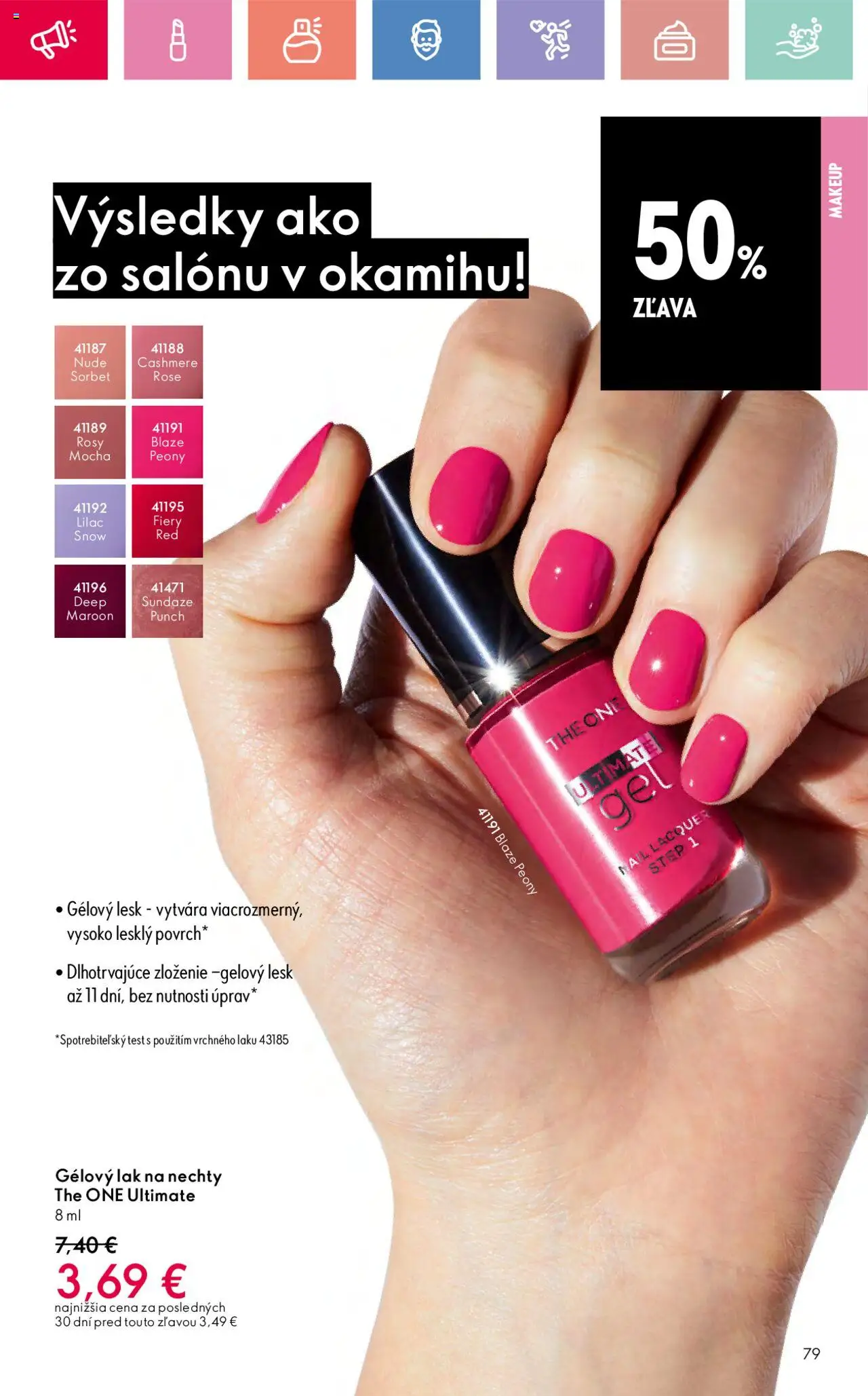 Katalóg Oriflame 9 2025 │ platný od 15.06.2025 | Strana: 79 | Produkty: Sorbet, Lak na nechty