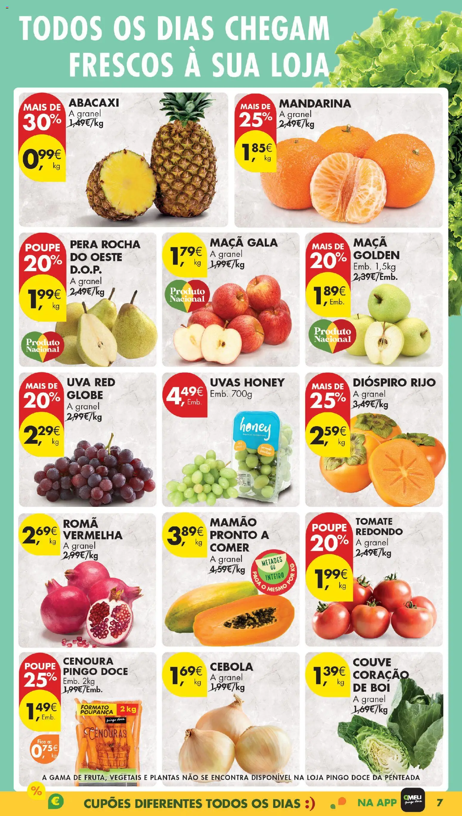 Pingo Doce Black Friday Madeira │ válido de 18.11.2025 | Página: 7 | Produtos: Tomate, Abacaxi, Cenoura, Uvas