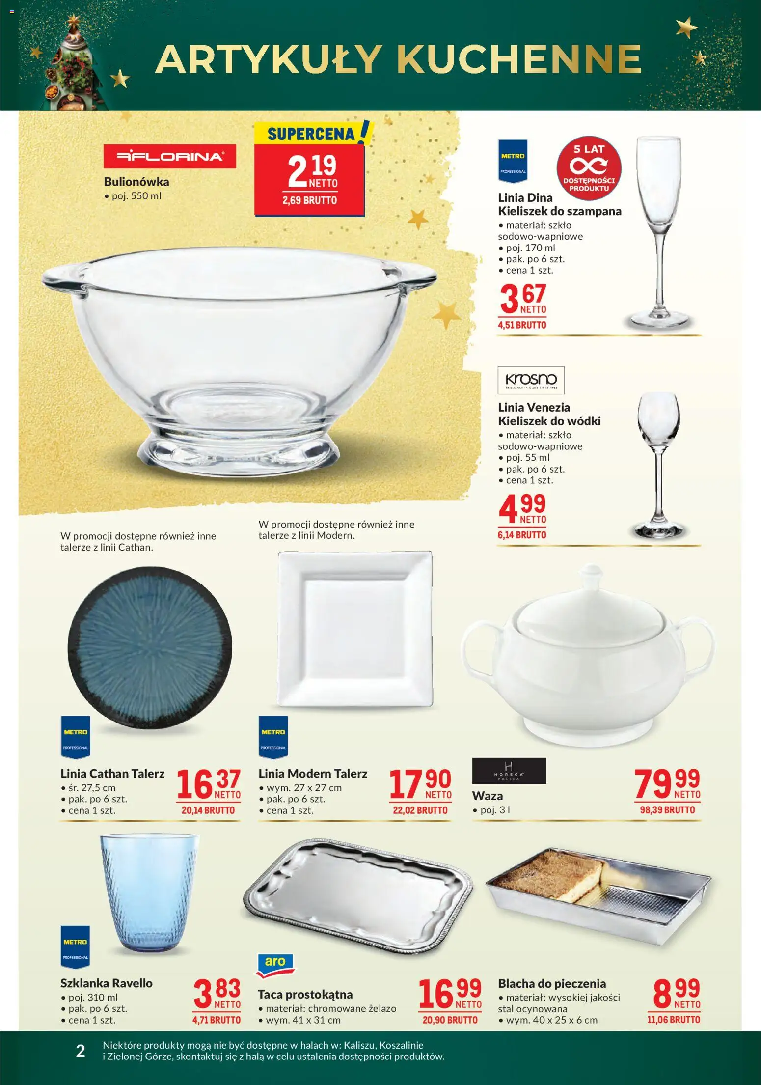 Makro Gazetka od 09.12.2025 | Strona: 2 | Produkty: Szklanka, Żelazo, Talerze