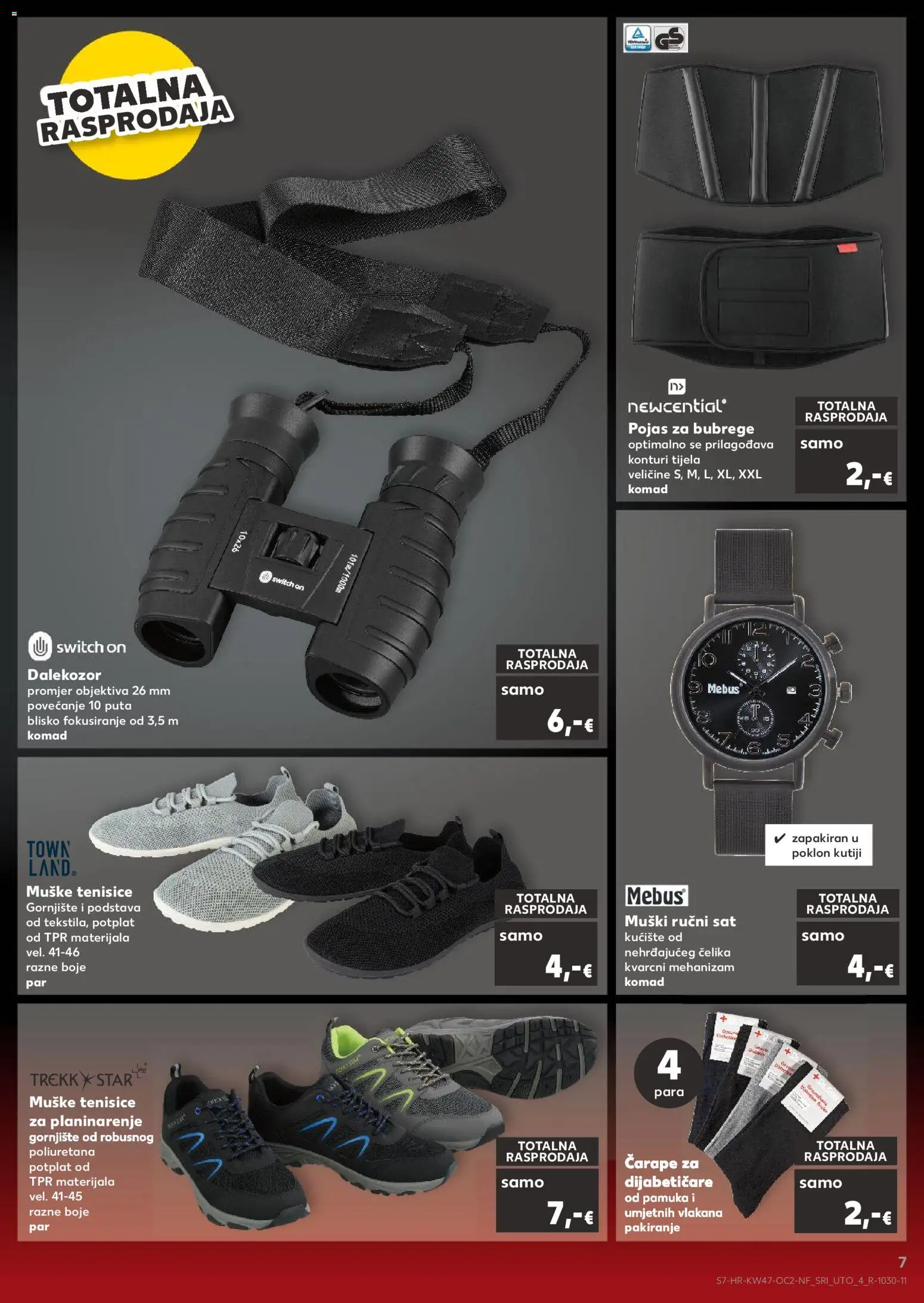 Kaufland katalog | vrijedi od 19.11.2025 | Stranica: 7 | Proizvodi: Tenisice, Pojas, Sat, Ručni sat