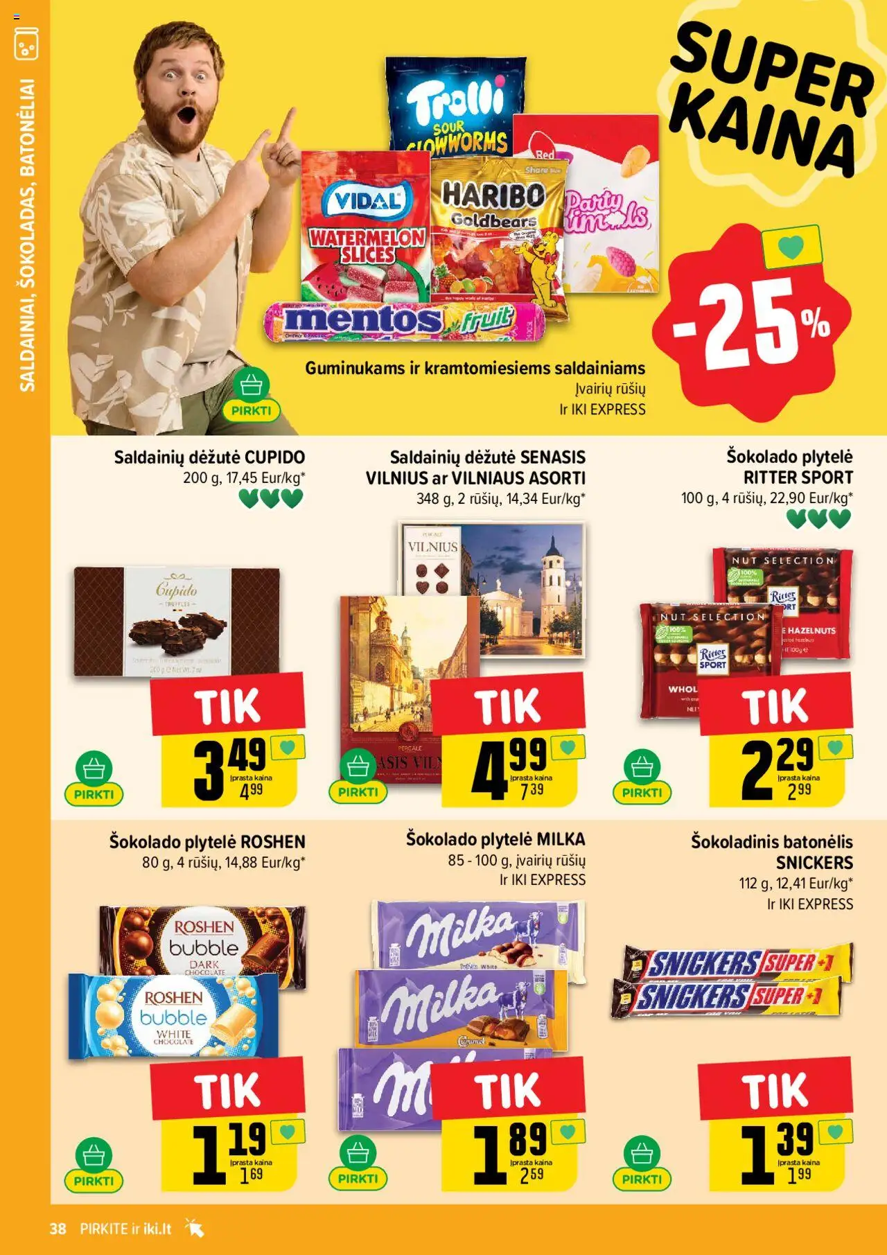 IKI leidinys│galioja nuo 07.07.2025 | Puslapis: 38 | Prekių: Šokoladinis batonėlis