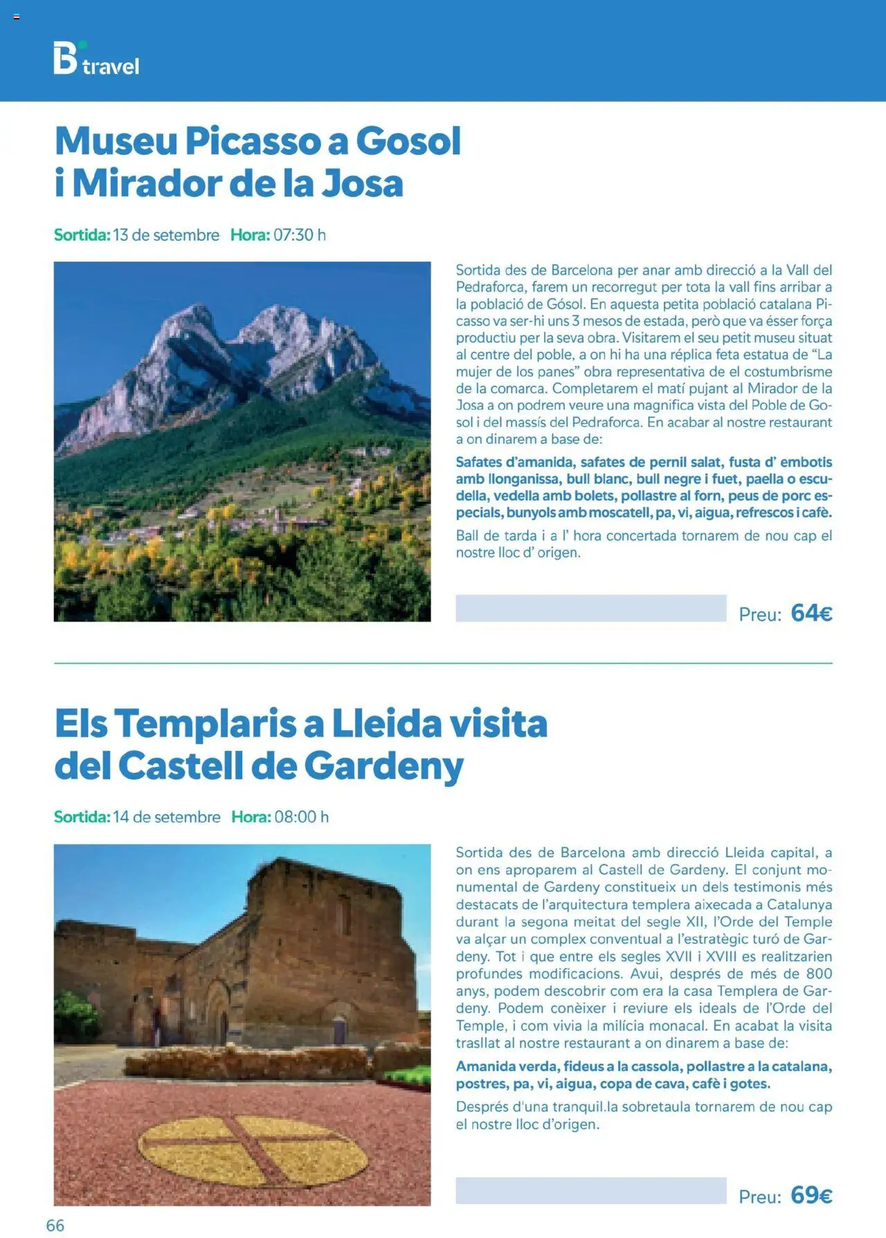 B the travel brand Viatges i Excursions │ válido desde el 01.05.2025 | Página: 66 | Productos: Café