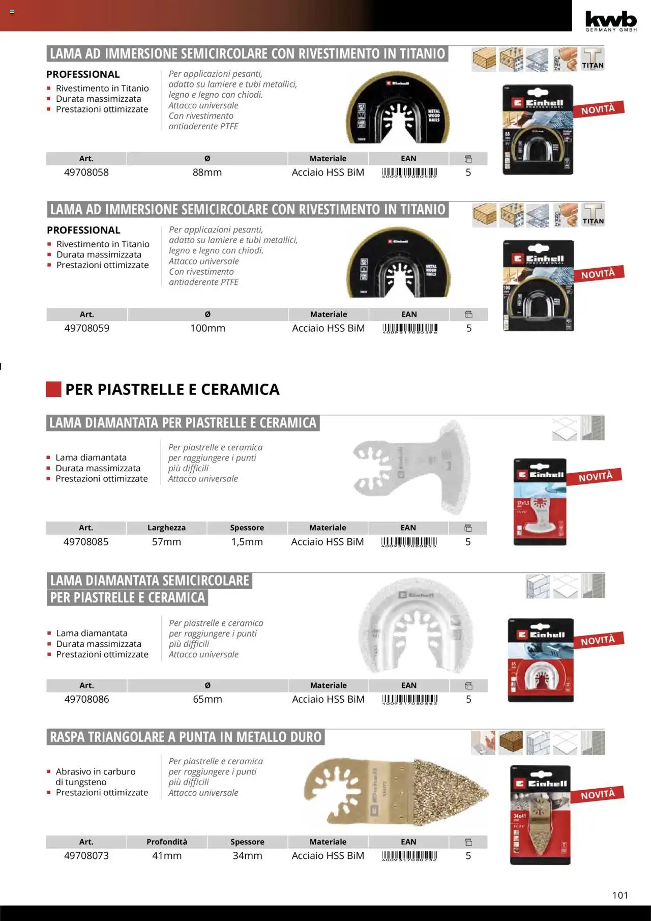 Volantino Einhell del 10.10.2025 | Pagina: 103 | Prodotti: Piastrelle