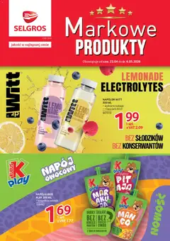 Pogląd oferty "Selgros cash&carry gazetka - Markowe produkty" - ważna od 23.04.2026