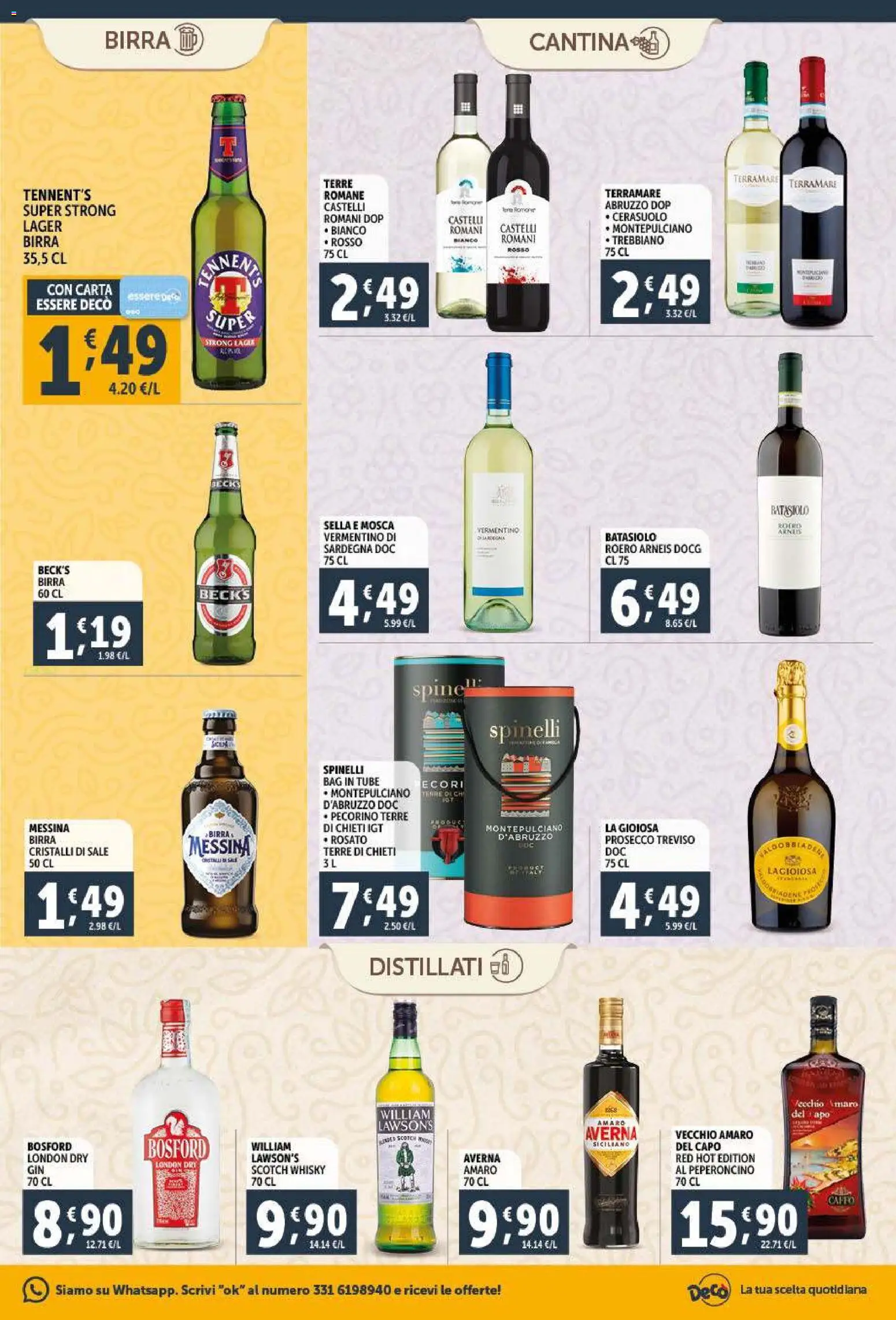 Volantino Decò del 09.01.2026 | Pagina: 17 | Prodotti: Tennent's, Prosecco, Sale, Peperoncino