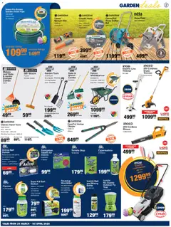 MICA specials catalogue – valid from 24.03.2026 | Page: 2 | Products: Battery, Charger, Broom, Wheelbarrow