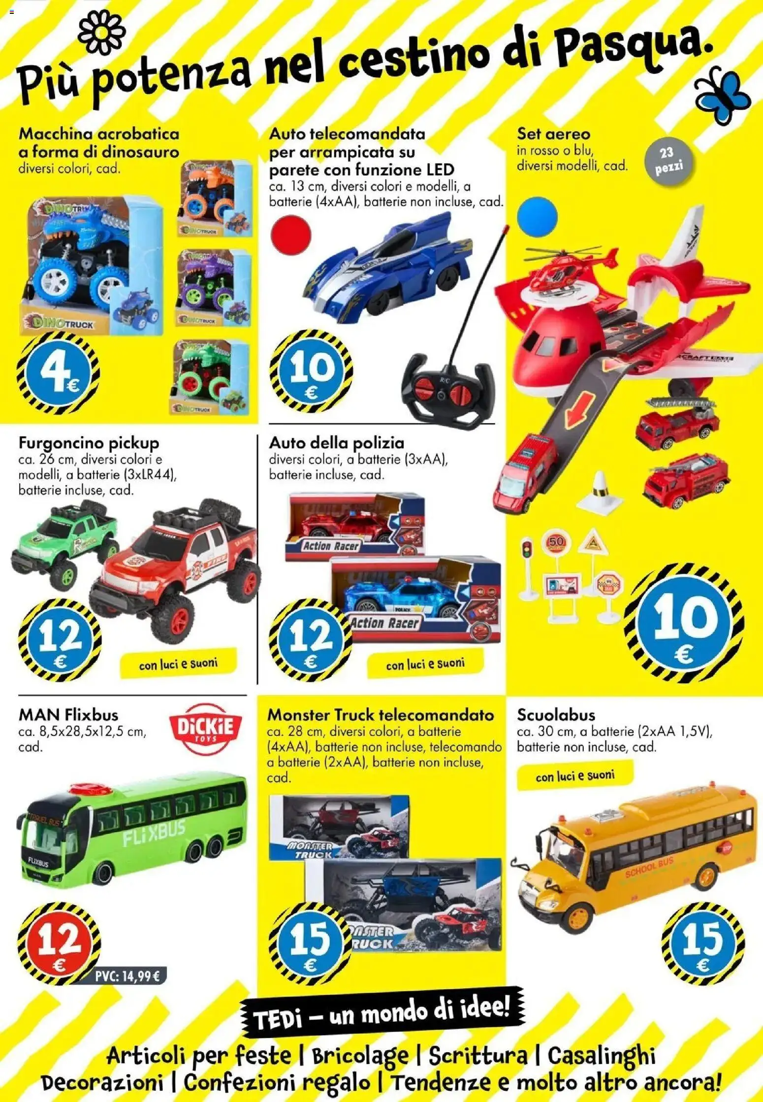 Volantino TEDi del 06.03.2026 | Pagina: 16 | Prodotti: Telecomando, Cestino, Batterie, Decorazioni