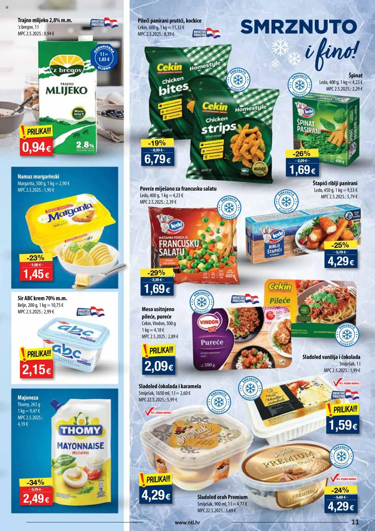 NTL katalog | vrijedi od 01.10.2025 | Stranica: 11 | Proizvodi: Ledo, Majoneza, Karamela, Namaz