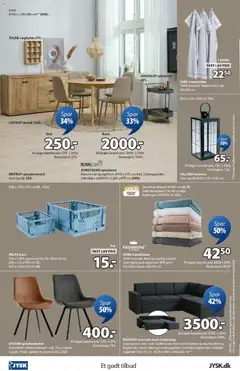 JYSK - Tilbudsavis gyldig fra 30.01.2026 | Side: 24 | Produkter: Bord, Stol, Kurv, Stof