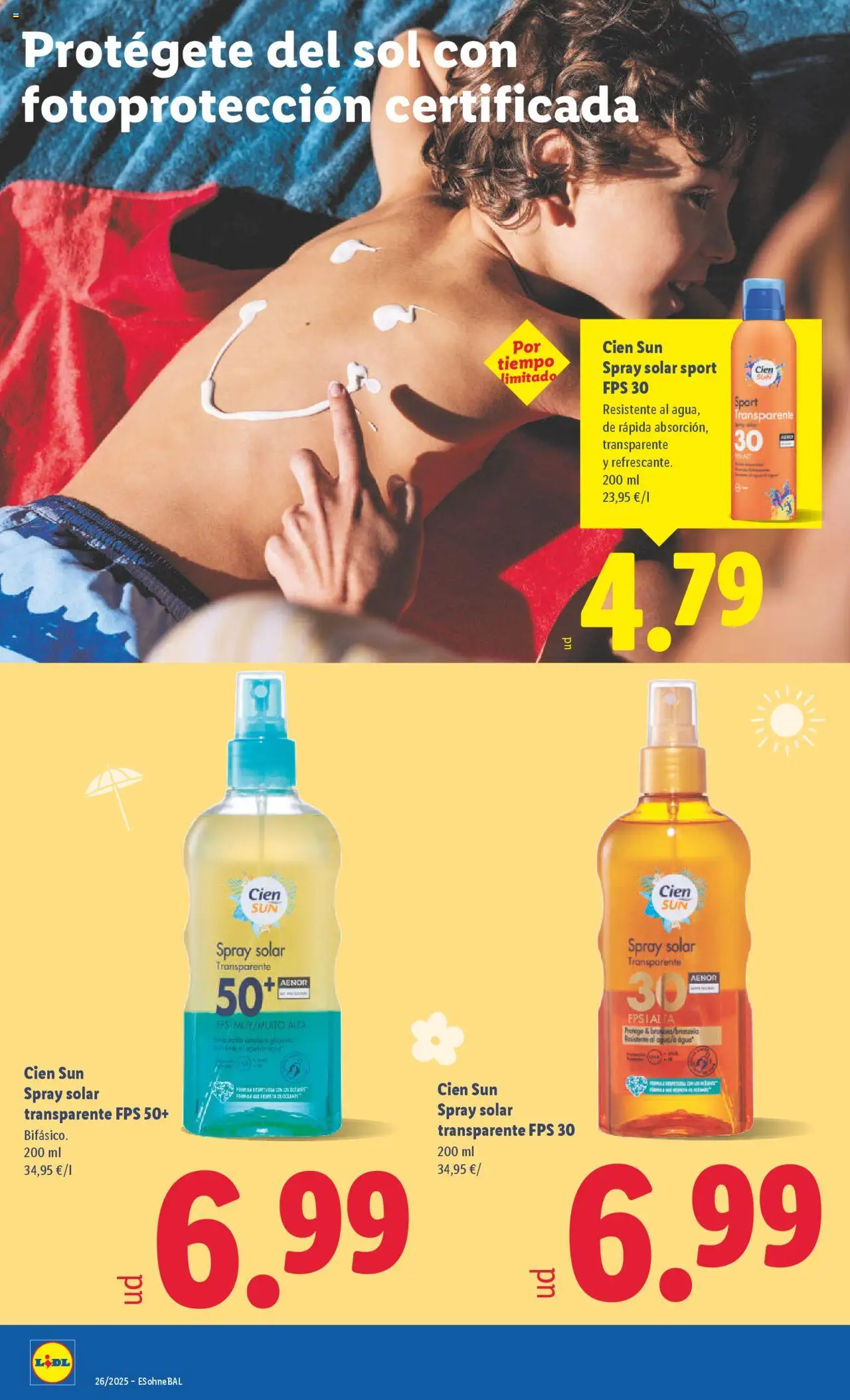 Lidl catálogo de bazar MAD │ válido desde el 23.06.2025 | Página: 6 | Productos: Spray solar