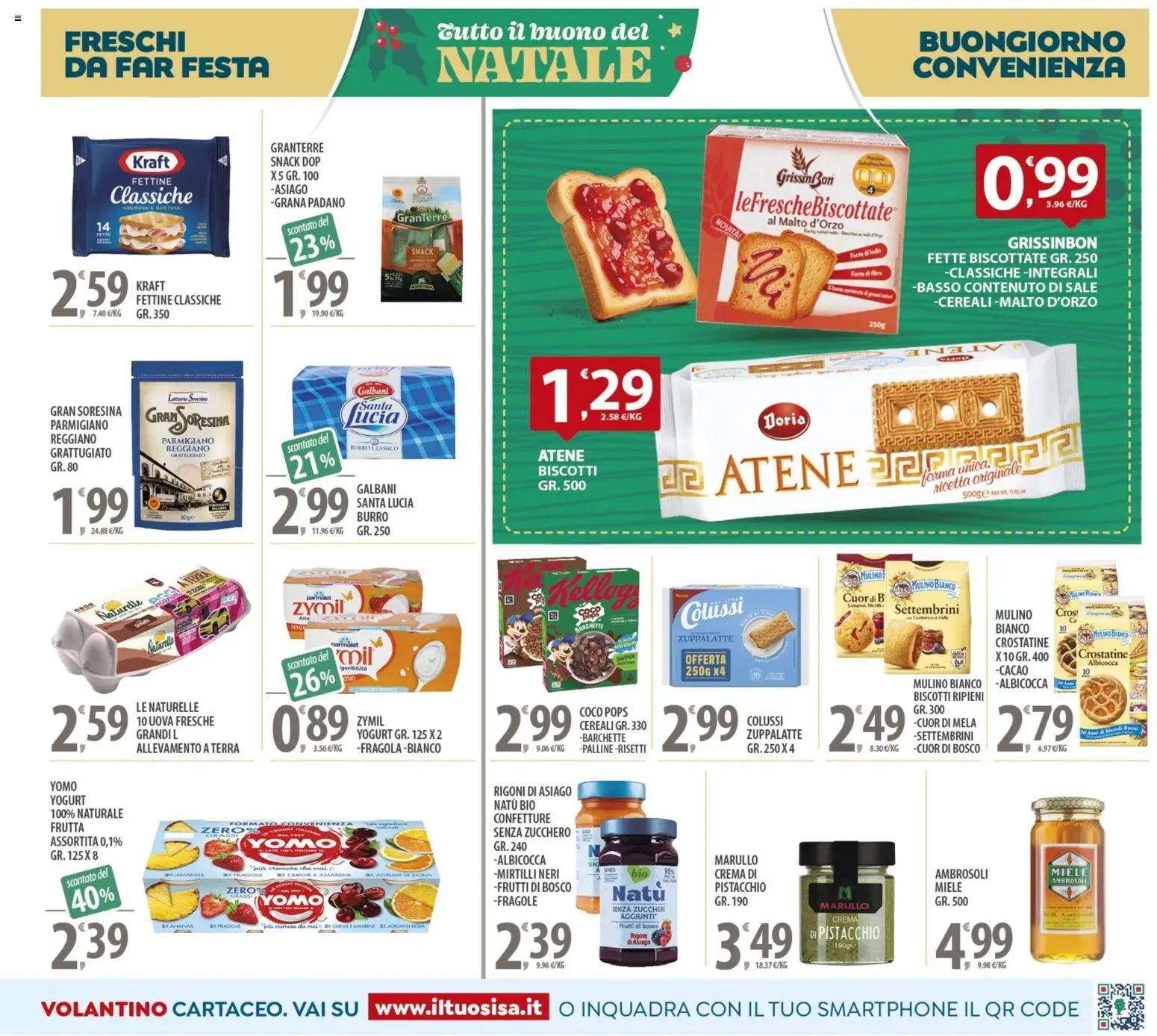 Volantino SISA del 16.12.2025 | Pagina: 11 | Prodotti: Yogurt, Fragole, Mirtilli, Miele