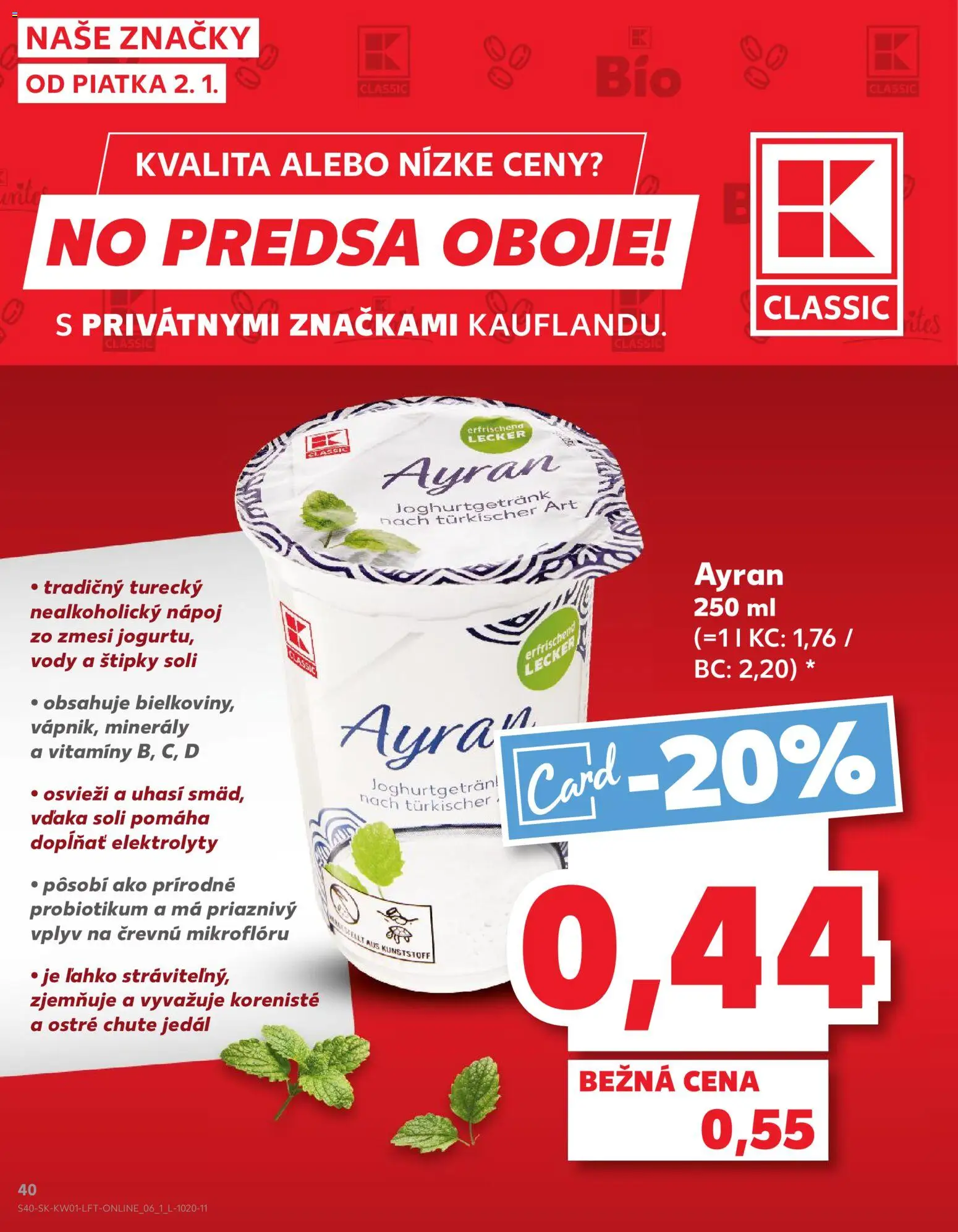 Nové Kaufland akcie – leták je platný od 02.01.2026 | Strana: 40