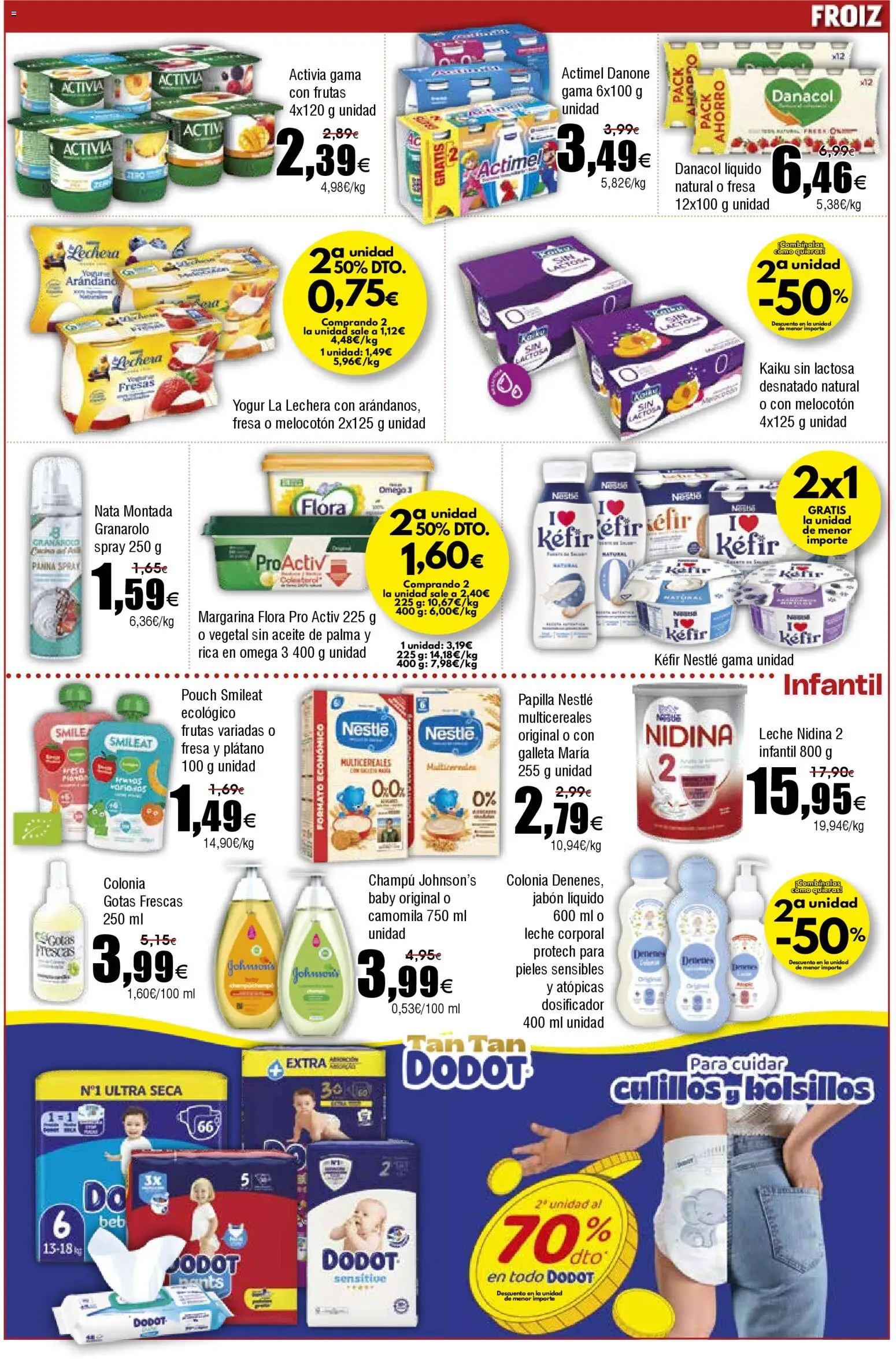 Froiz folleto │ válido desde el 11.02.2026 | Página: 9 | Productos: Champú, Colonia, Yogur, Margarina
