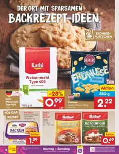 Netto Marken-Discount Prospekt 	 ab 10.11.2025 gültig | Seite: 14 | Produkte: Erdnüsse, Weizenmehl, Gewürze, Deli reform