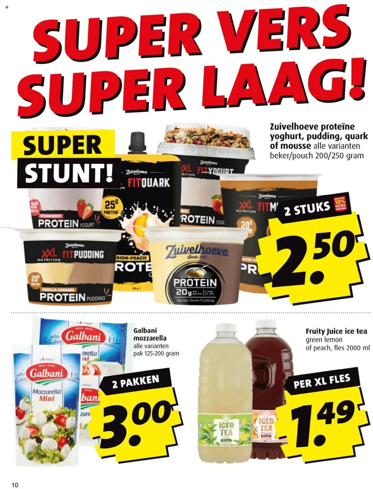  | Pagina: 10 | Producten: Fles, Pudding, Mozzarella