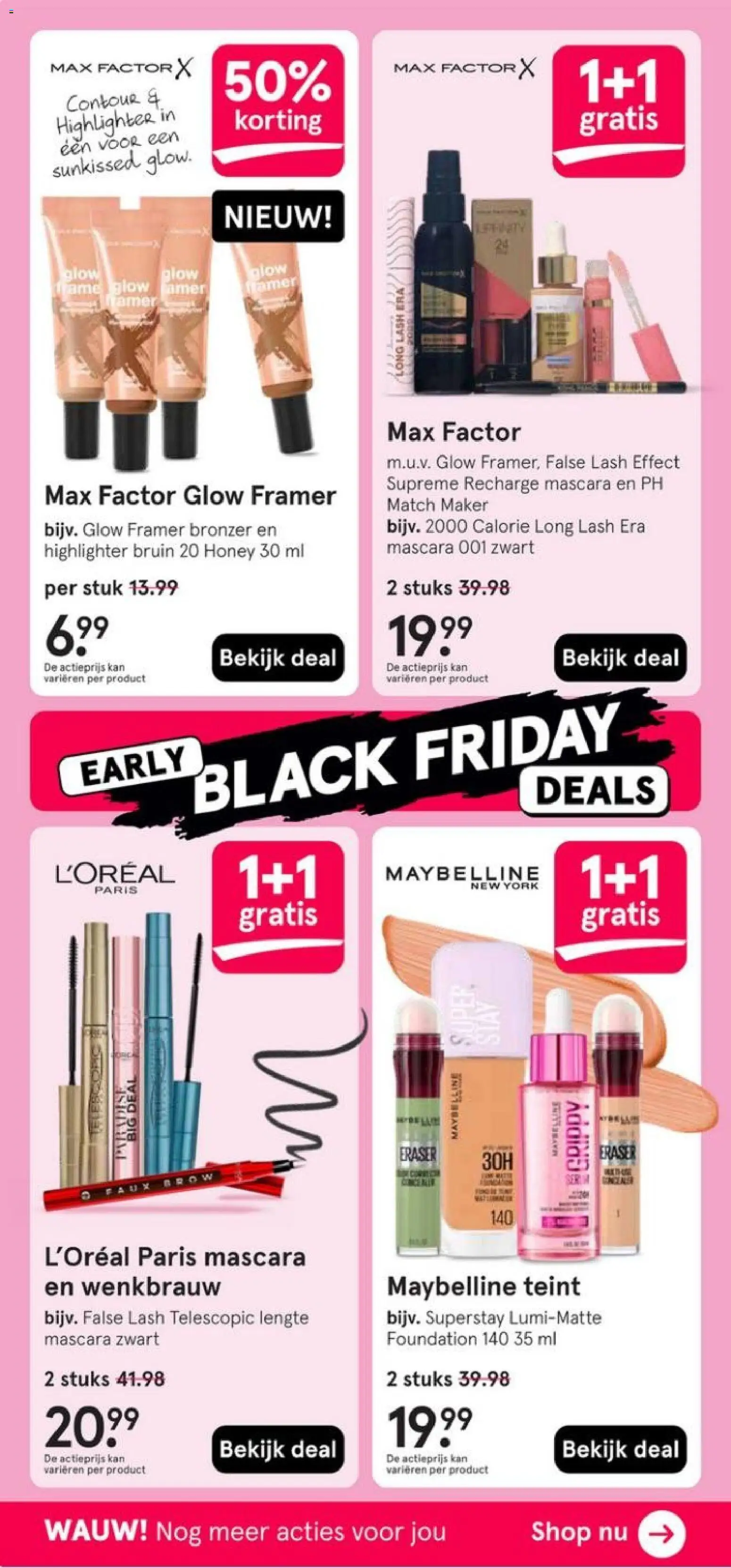 {H1} | Pagina: 6 | Producten: Foundation, Kan, Bronzer, Mascara