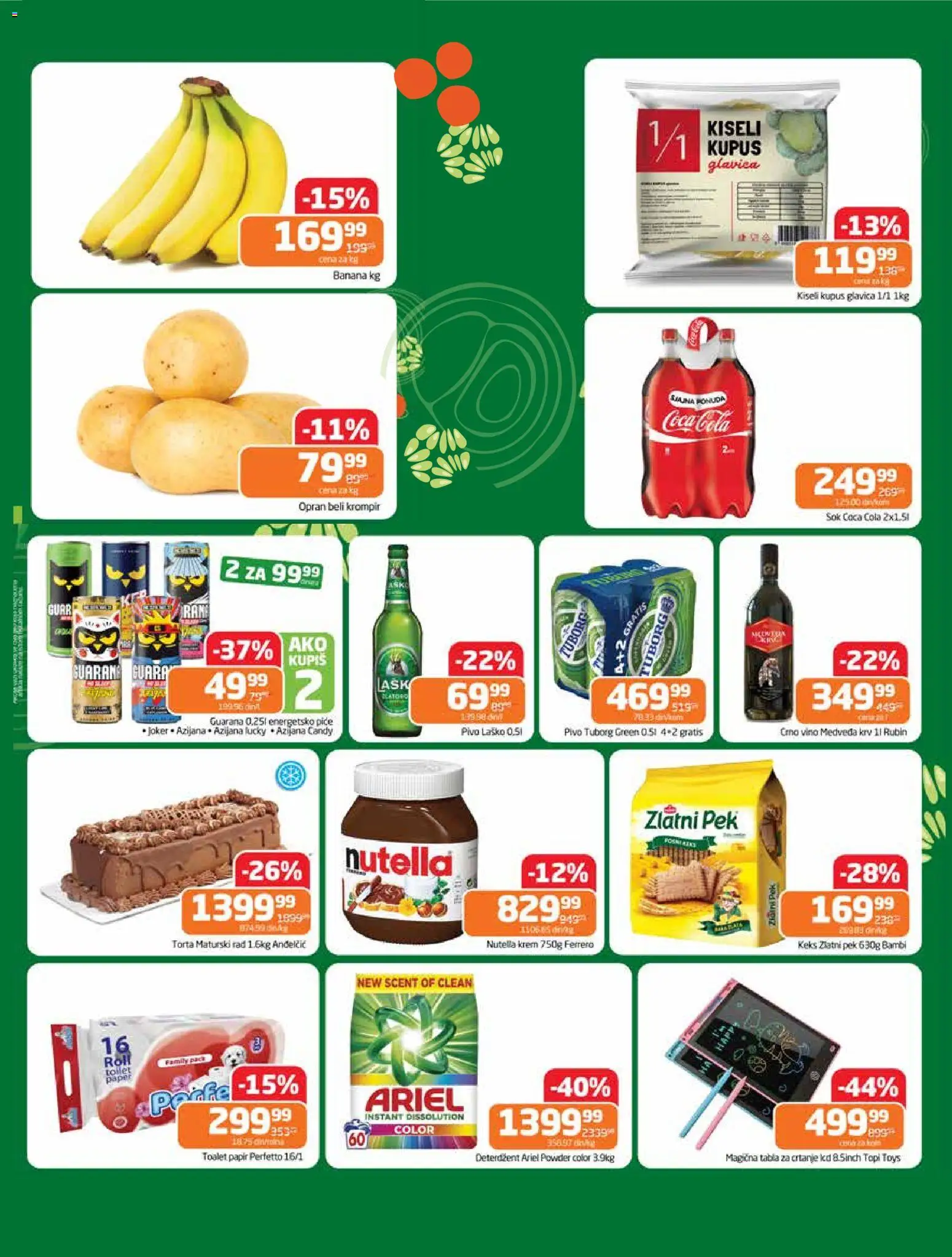 Gomex katalog - važi od 19.11.2025 | Strana: 2 | Proizvode: Deterdžent, Ferrero, Beli krompir, Torta