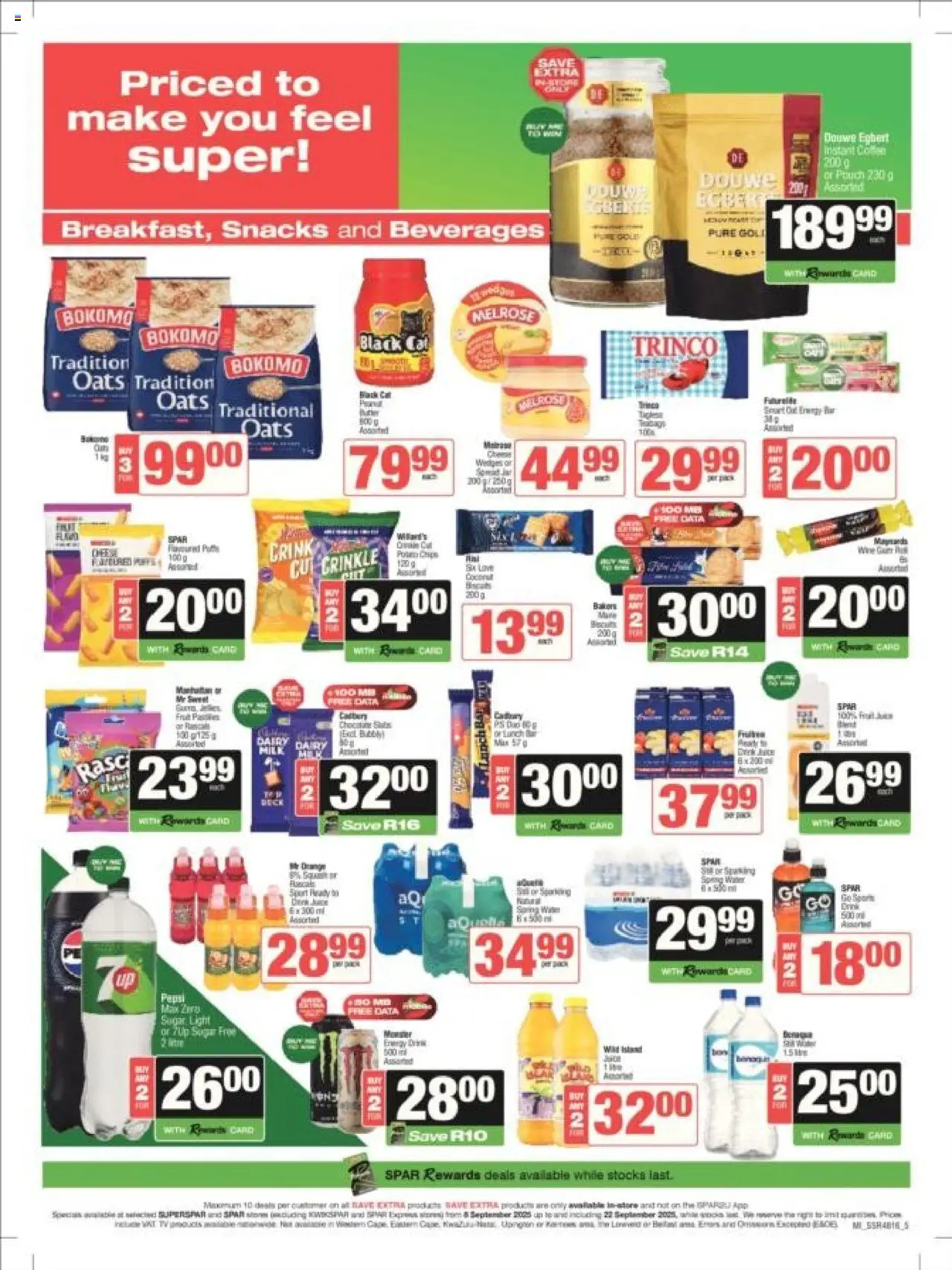 New KWIKSPAR catalogue – valid from 08.09.2025 | Page: 9 | Products: Data, Cheese, Light, Fruit