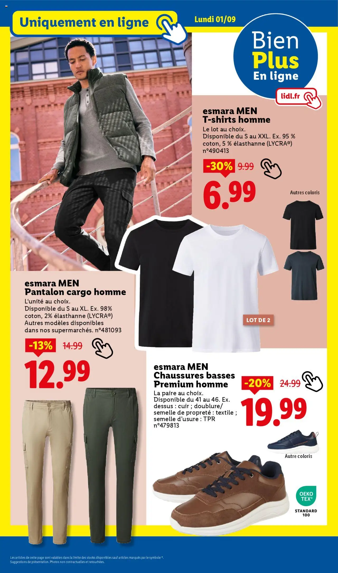  | Page: 25 | Produits: T-shirt, Pantalon, Chaussures basses