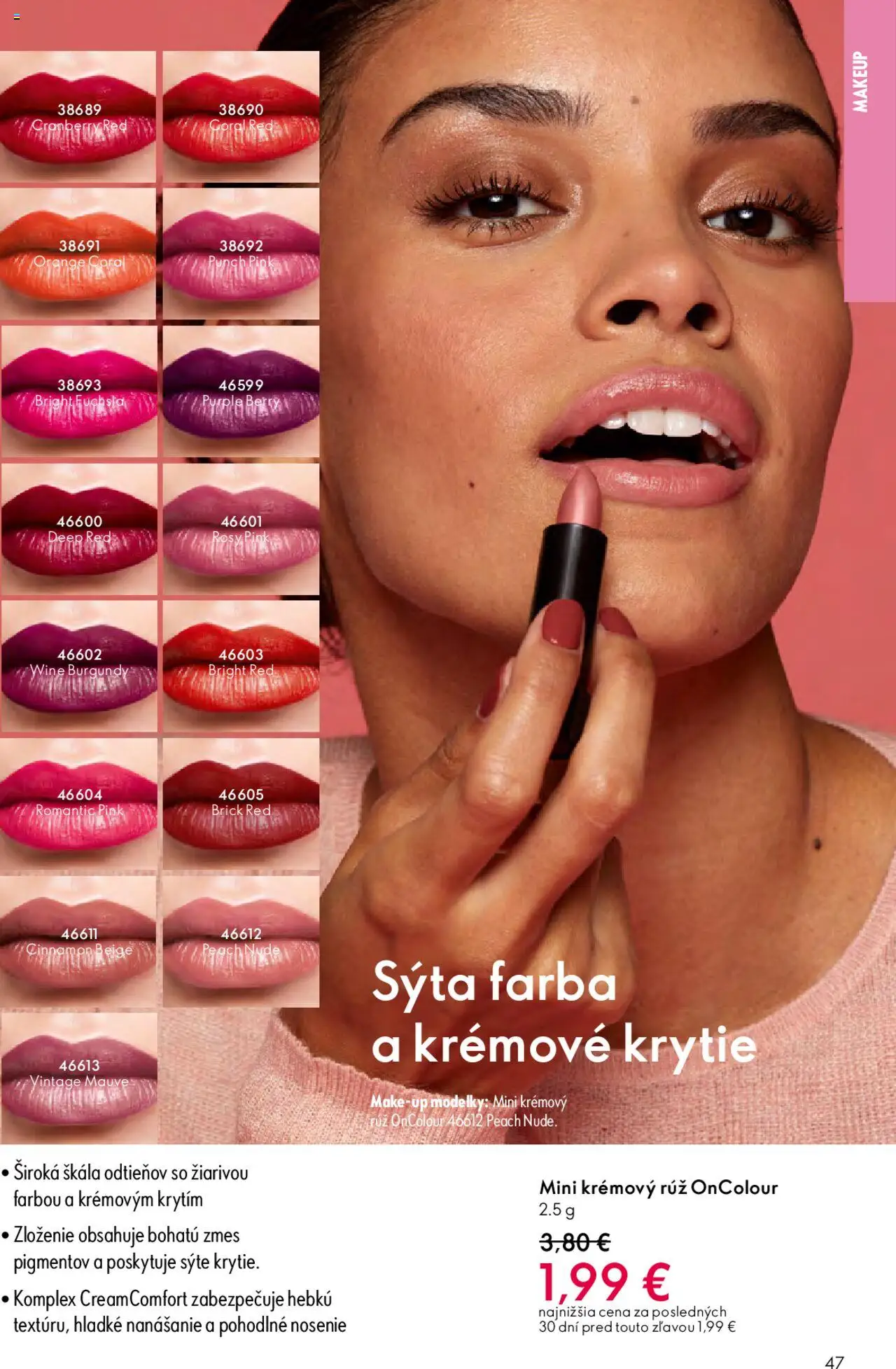 Nové Oriflame akcie – leták je platný od 22.10.2025 | Strana: 47