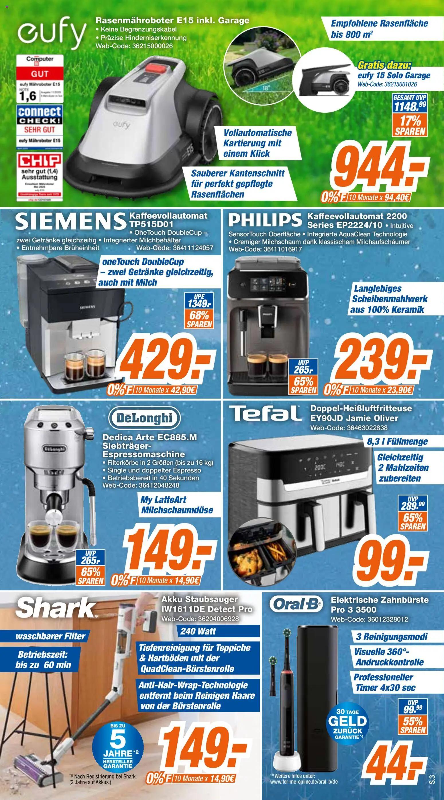 Expert Prospekt – gültig ab 18.04.2026 | Seite: 3 | Produkte: Staubsauger, Elektrische zahnbürste, Zahnbürste, Kaffeevollautomat