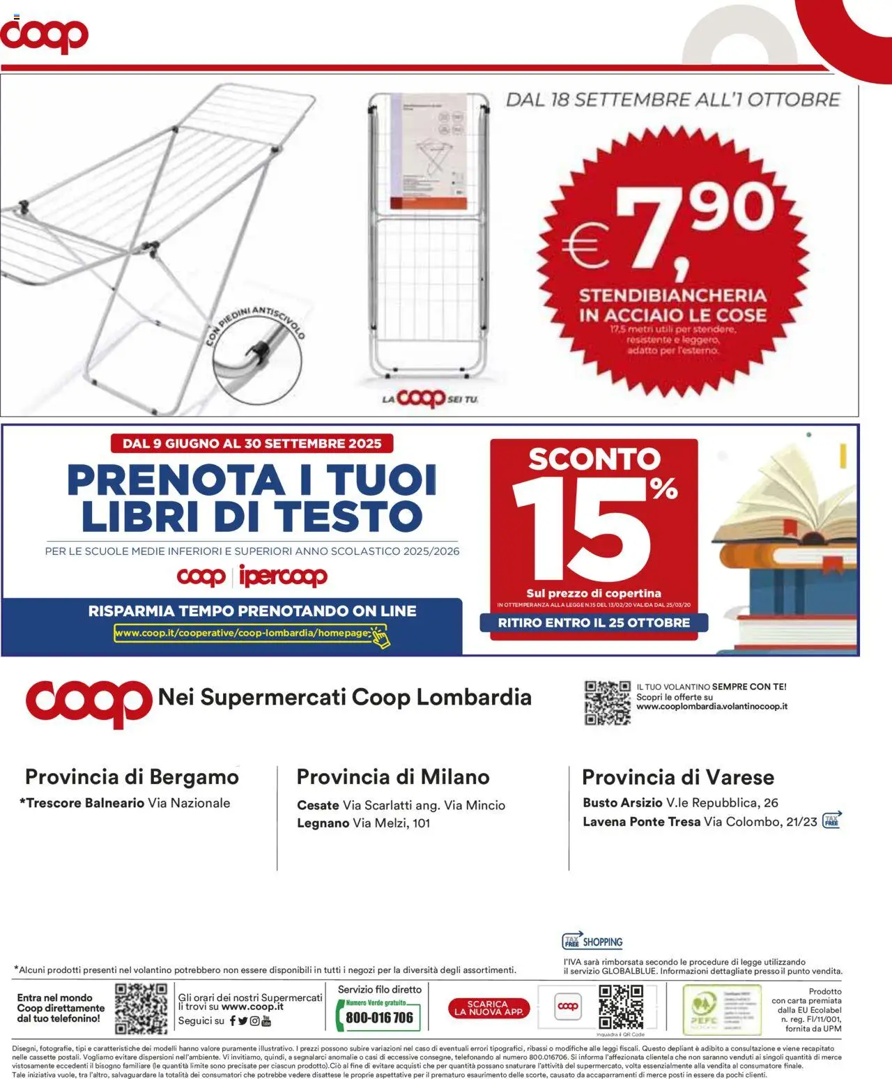Volantino COOP del 18.09.2025 | Pagina: 20 | Prodotti: Tè, Stendibiancheria