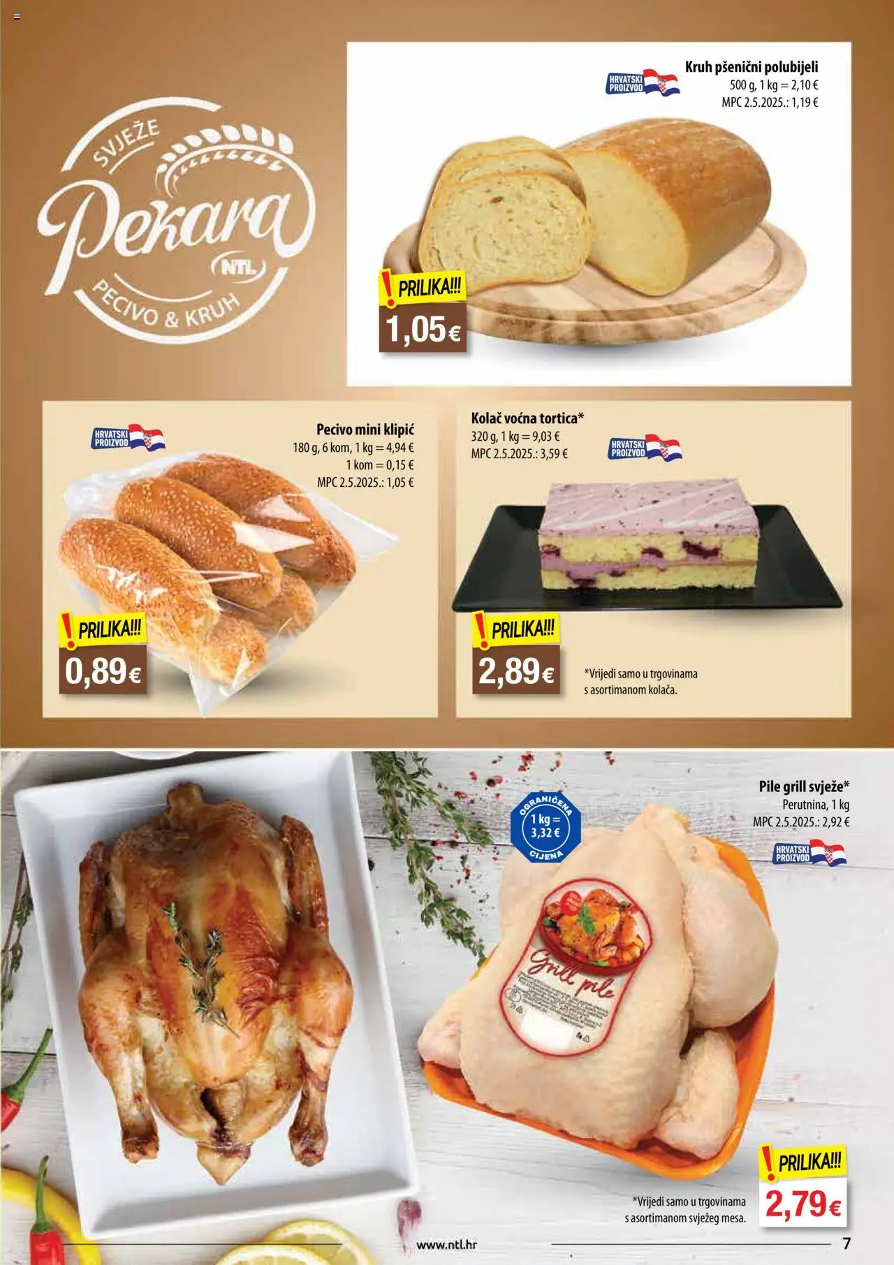 NTL katalog | vrijedi od 08.10.2025 | Stranica: 7 | Proizvodi: Kruh, Pecivo